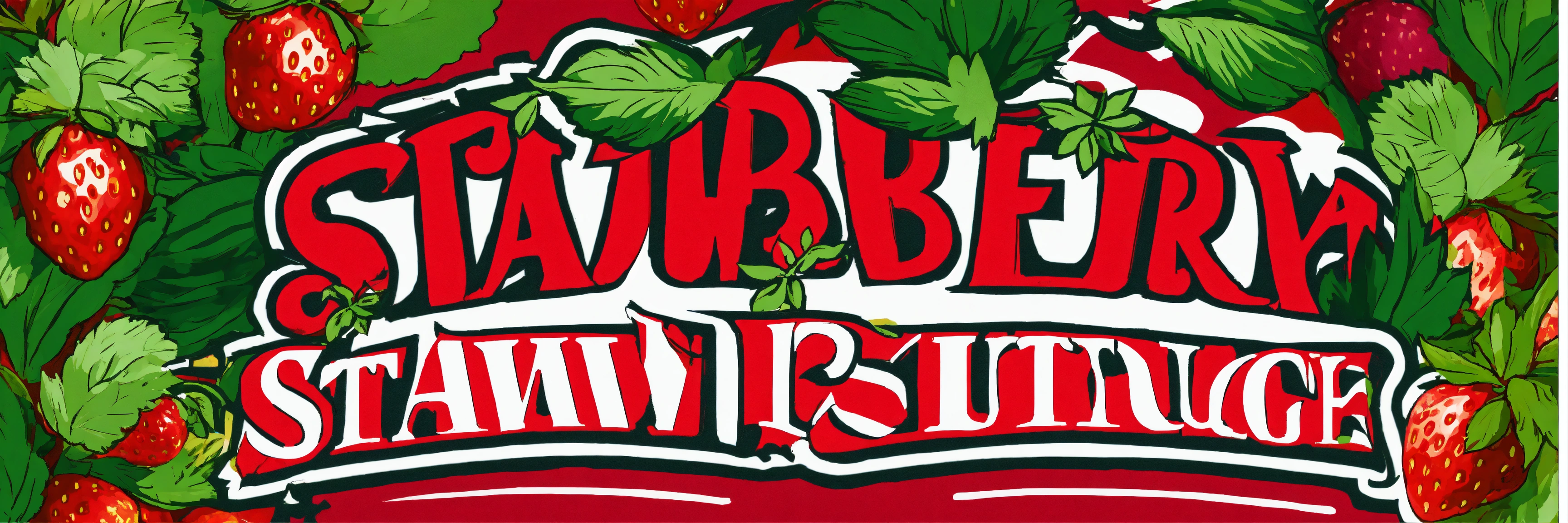 Lexica - Red and white logo of stawberry with sauge