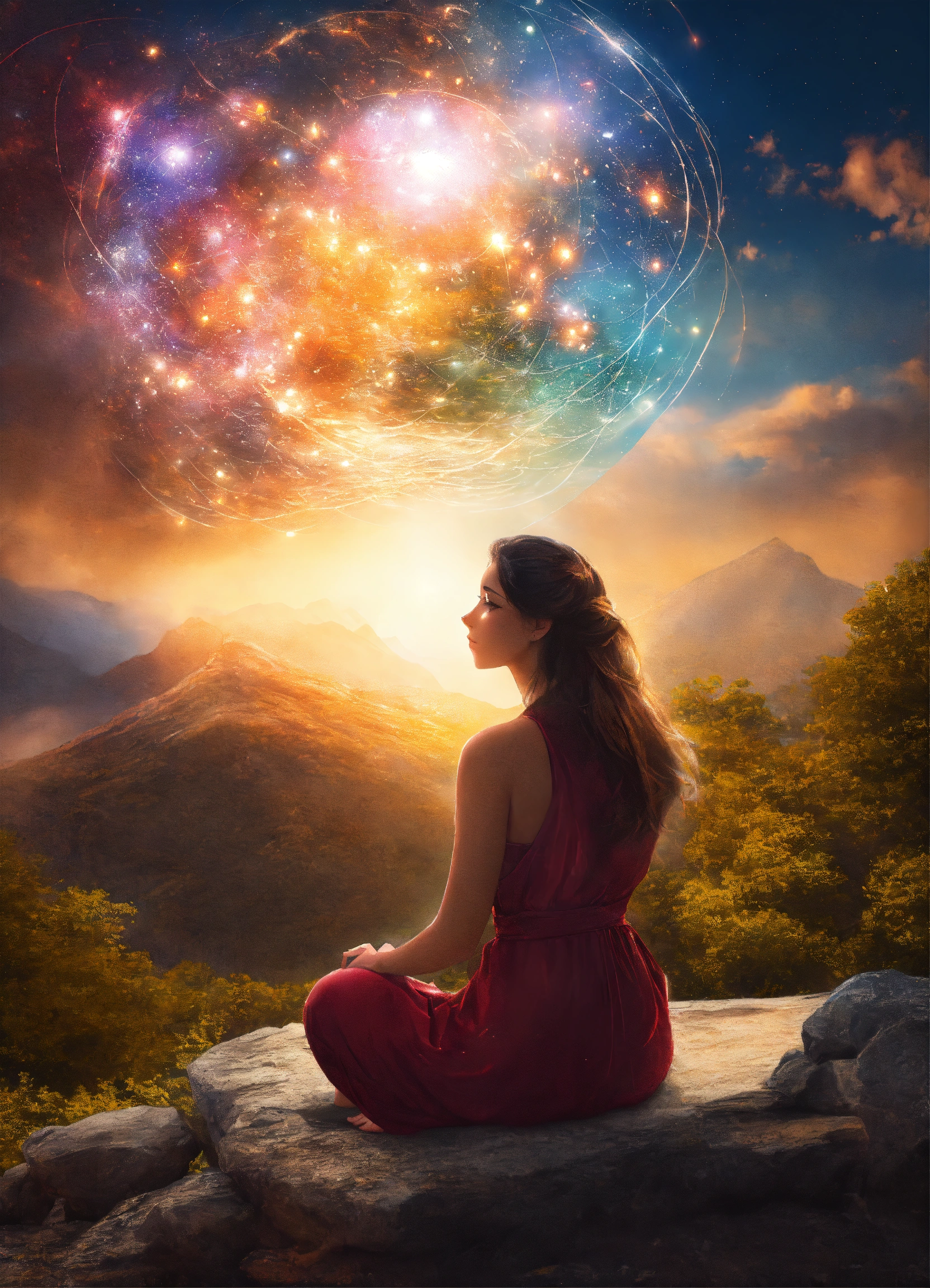 Lexica - A Woman Visualizing the Future Full of New Possibilities After ...