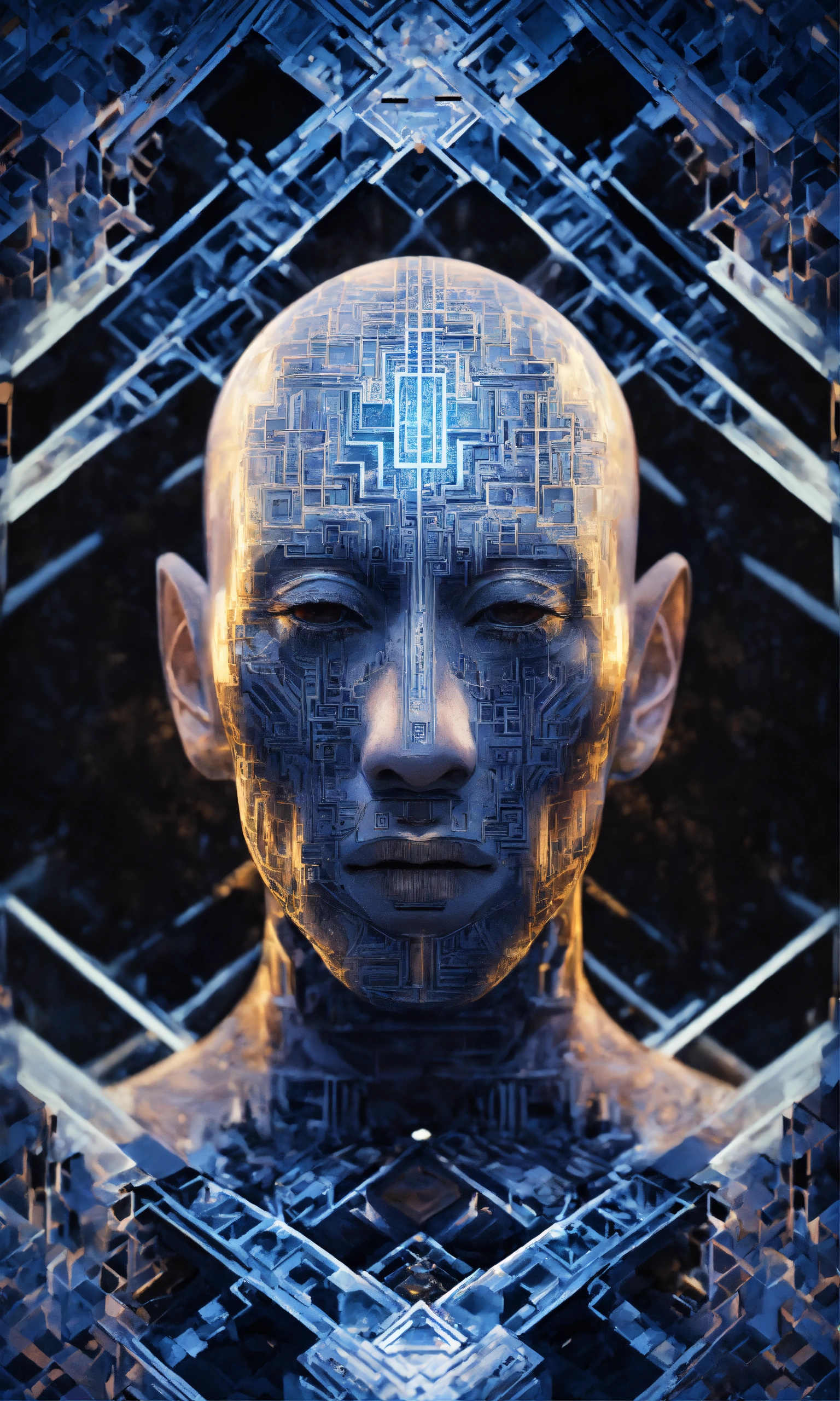 Lexica - Face Taoist christian monk tesseract hypercube fractal monk ...