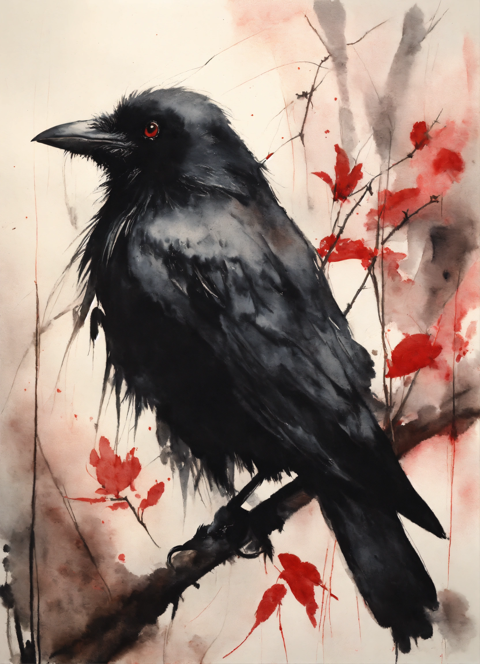 Lexica - Stephen Gammell style, dessin, aquarelle, aquarelles, noir et ...