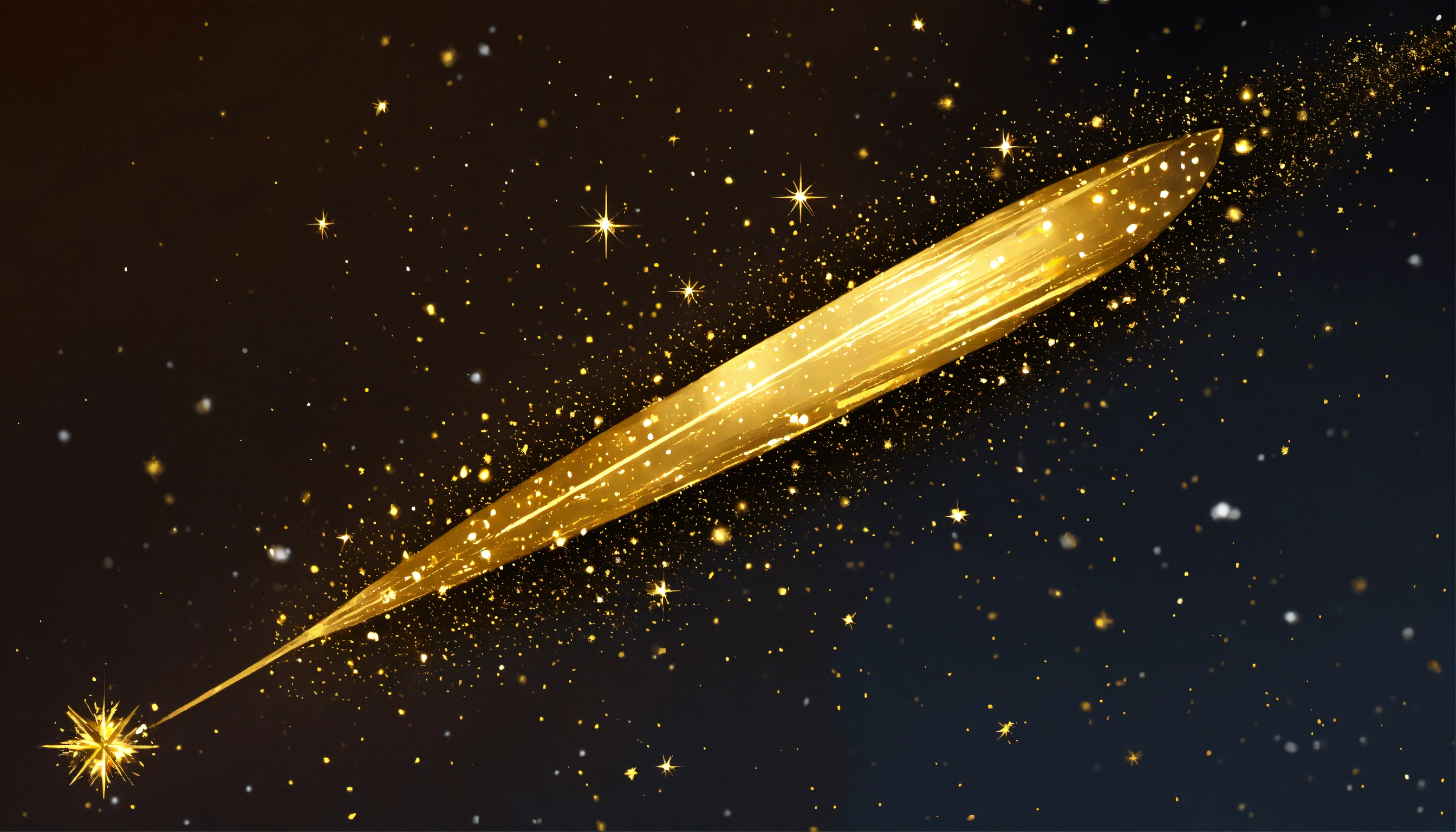 Lexica - A simple isolated gold Christmas comet, vector style, isolated ...