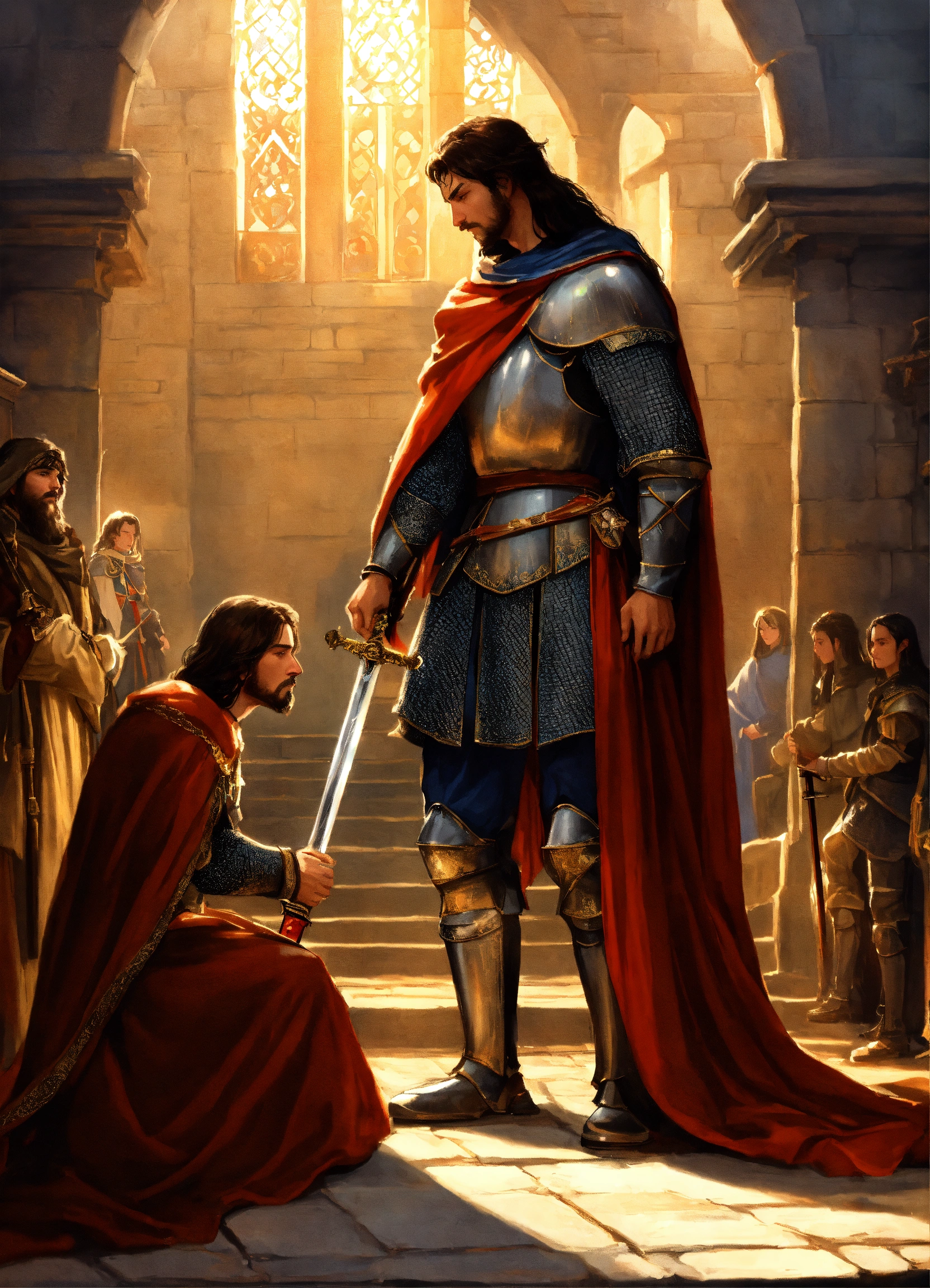 Lexica - In the medieval, the king is 55 years old, standing, carrying ...