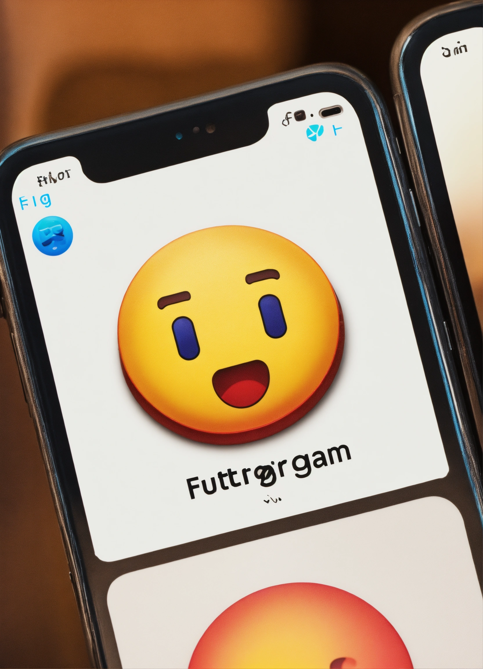 Lexica - A single emoji for an PHONE app called "FUTRGRAM". TIMELESS ...