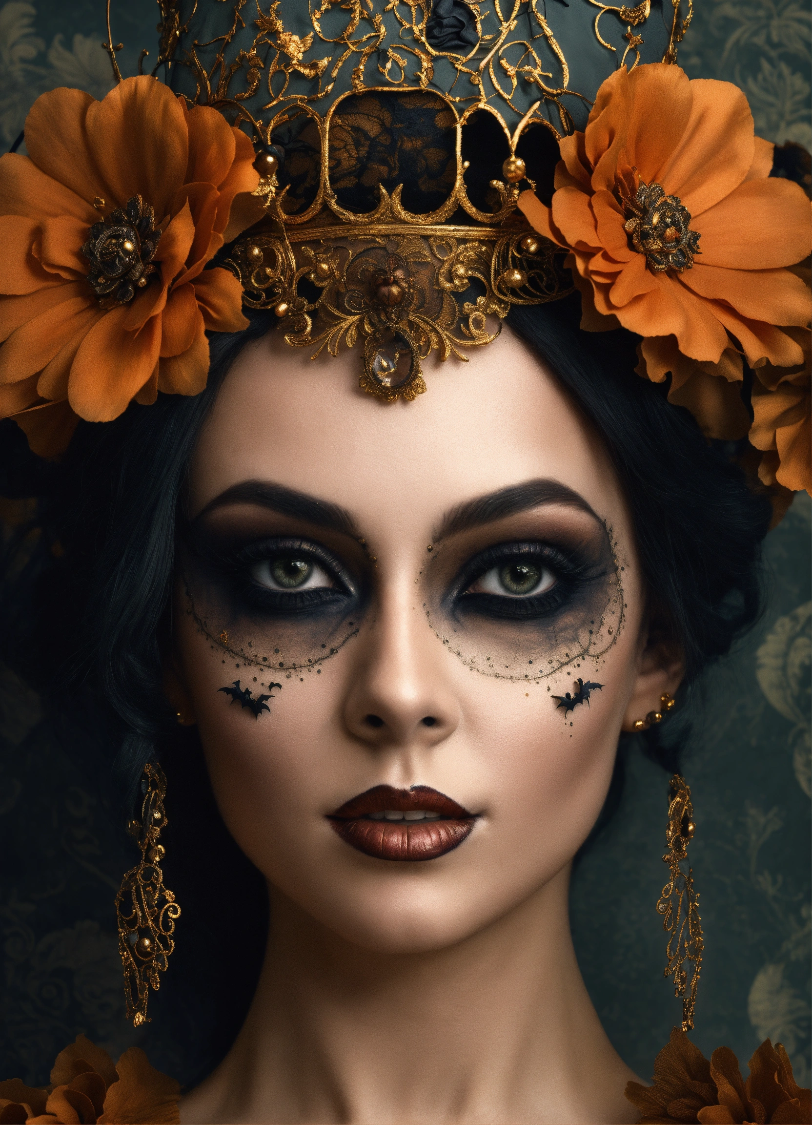 lexica-beautiful-spooky-25-year-old-queen-of-halloween-in-an-elegant