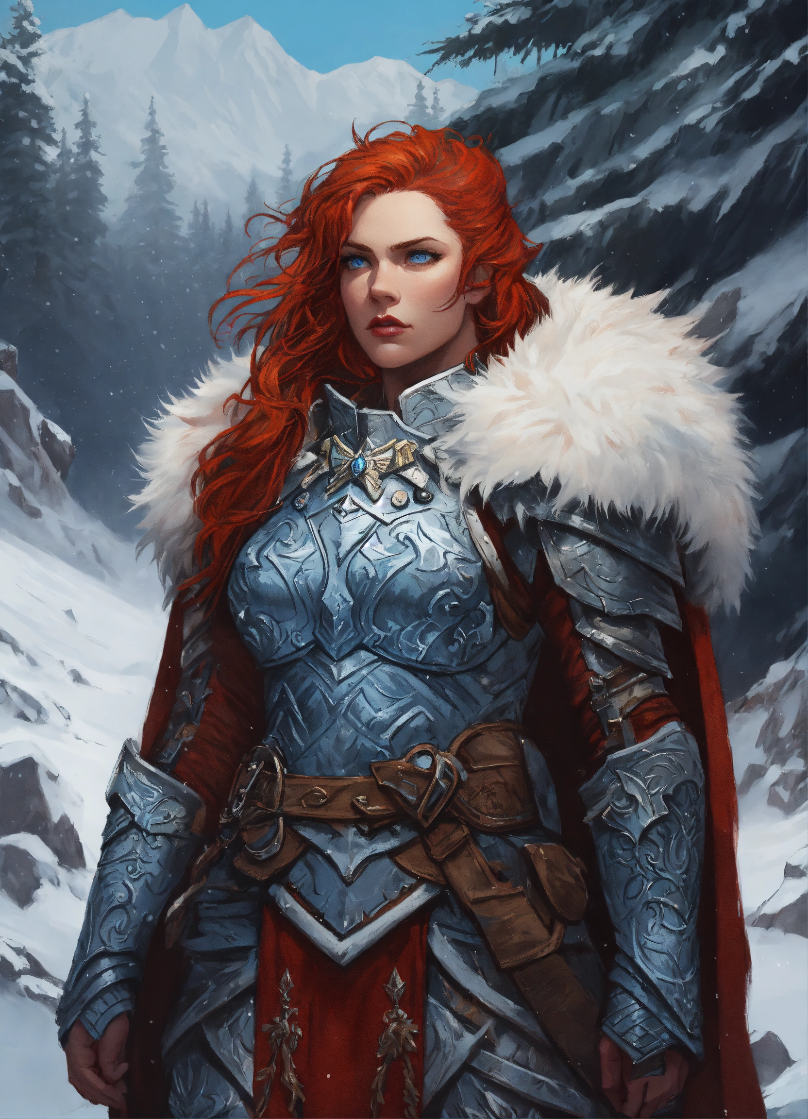 Lexica - A strong rugged woman in intricate armor, highly detailed ...