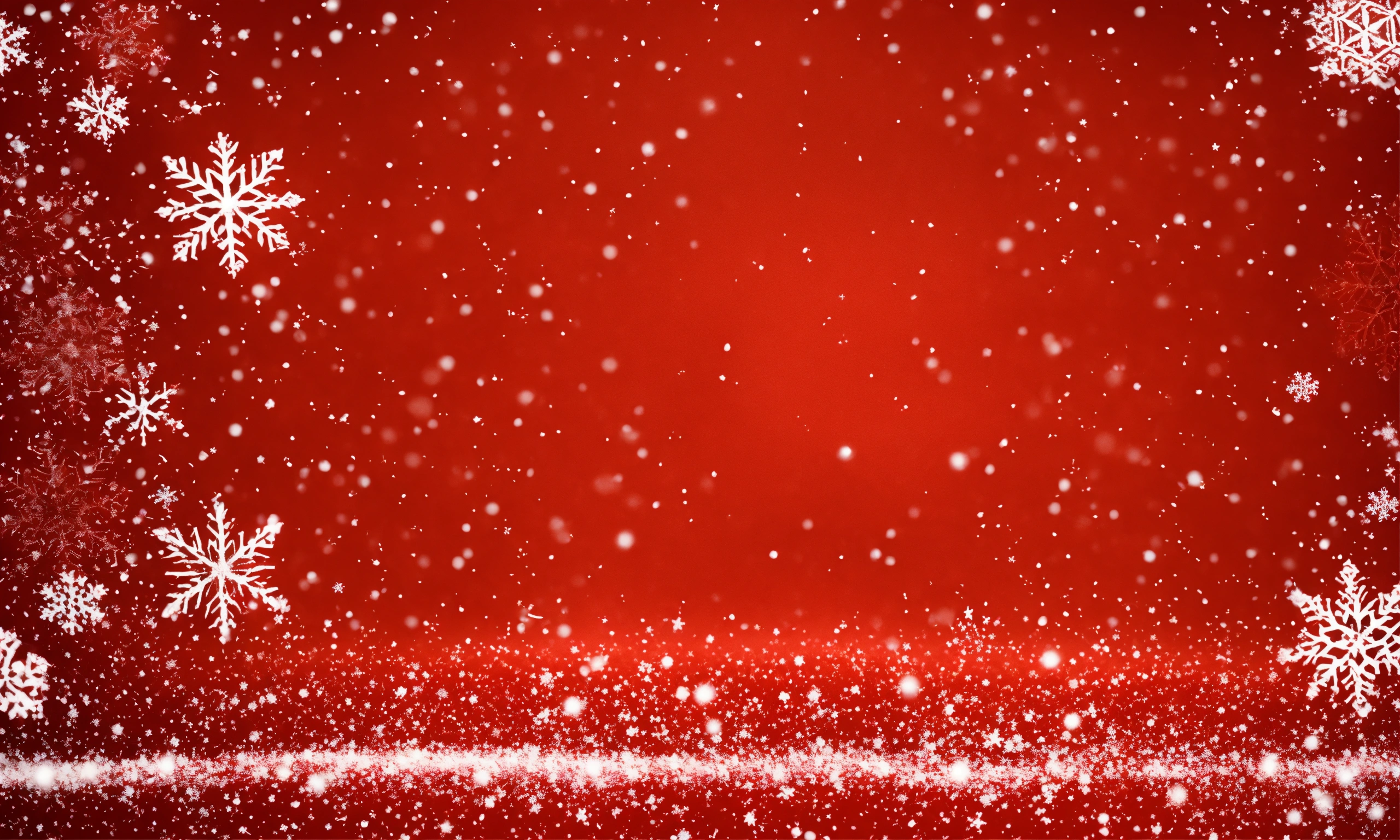 Lexica - A red background with snowflakes