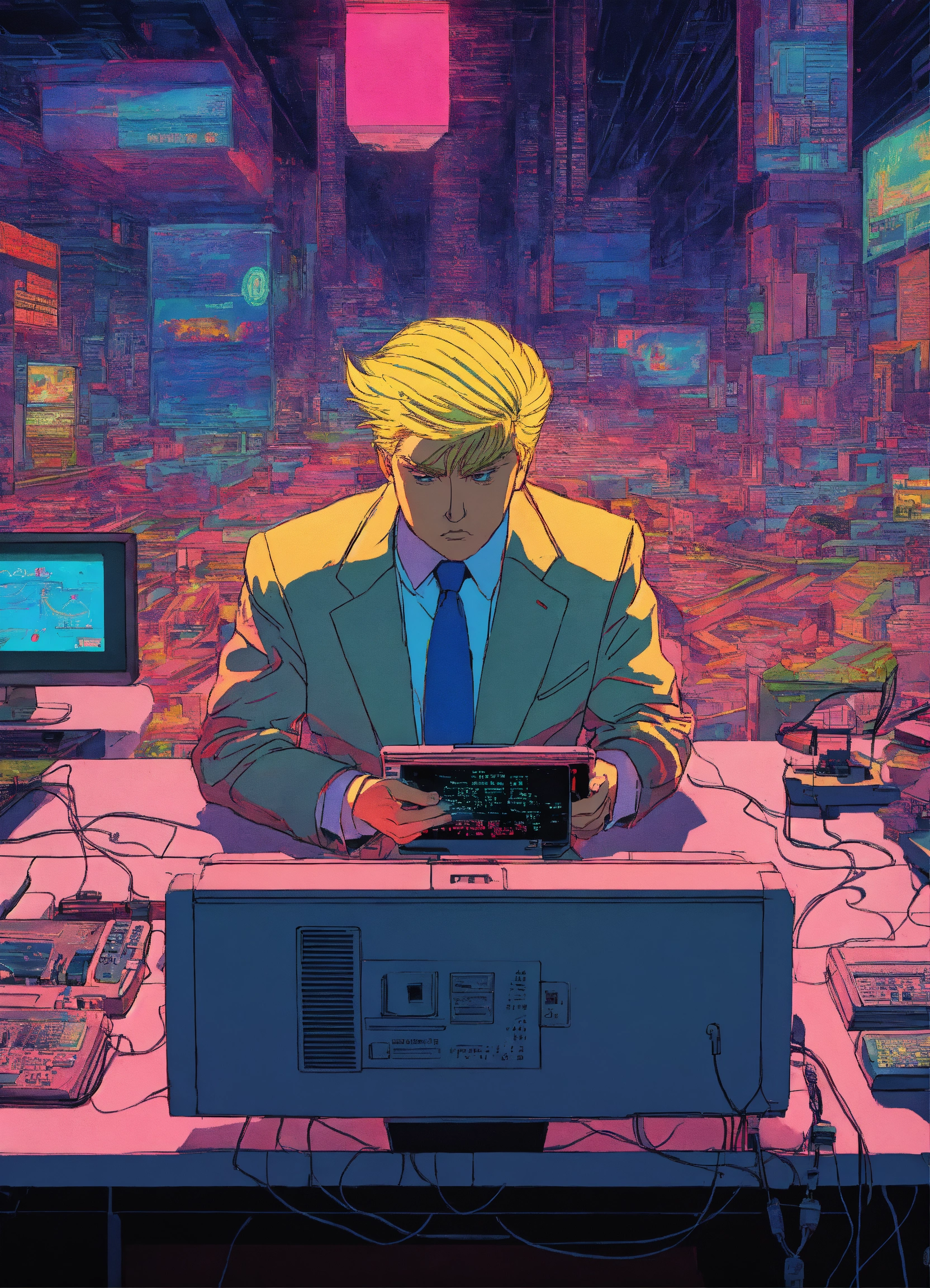 Lexica - In the style of 90's vintage anime, surrealism, akira style ...
