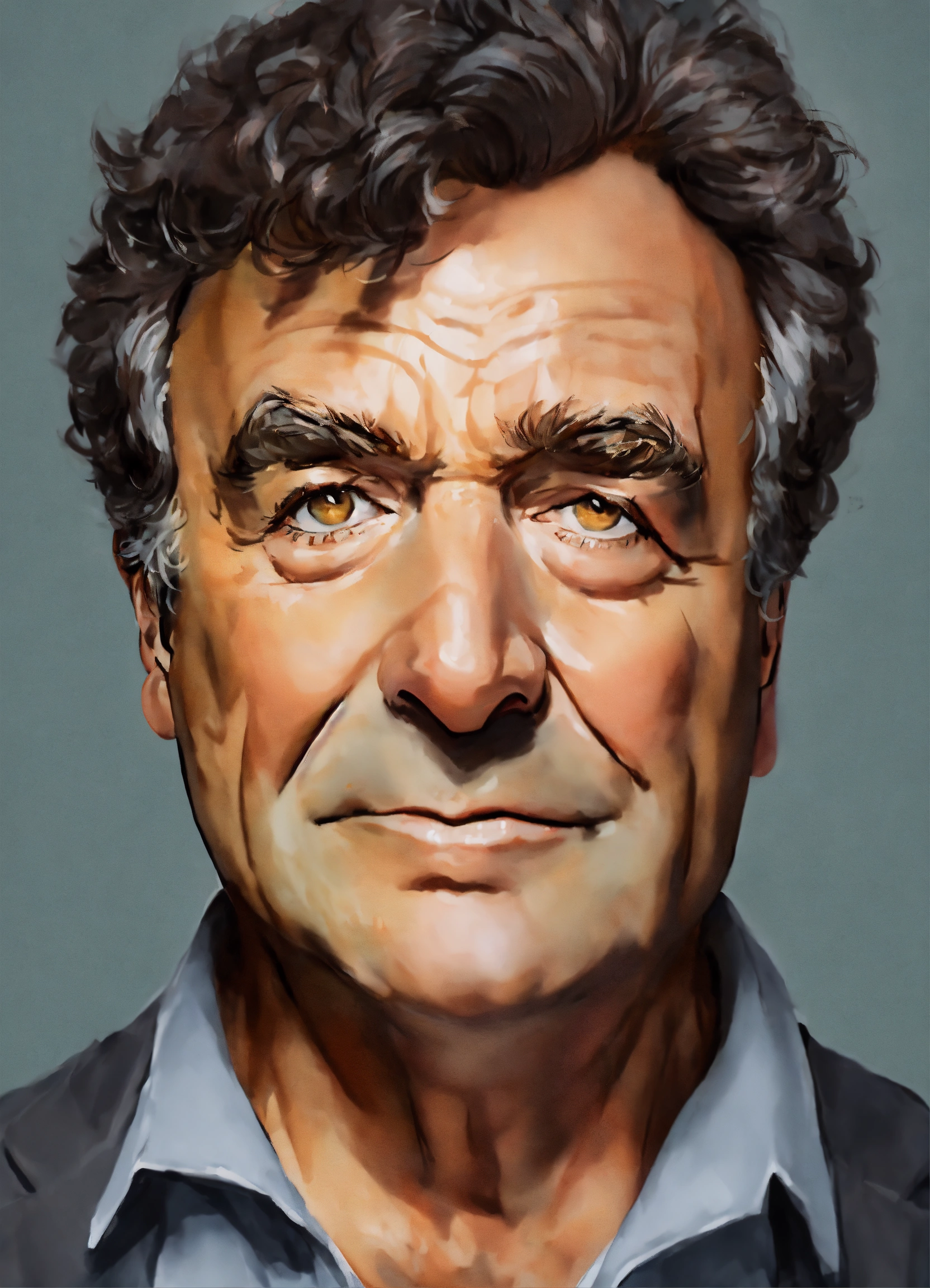 Lexica A Man From The Front With Columbo Peter Falk Style Caricature