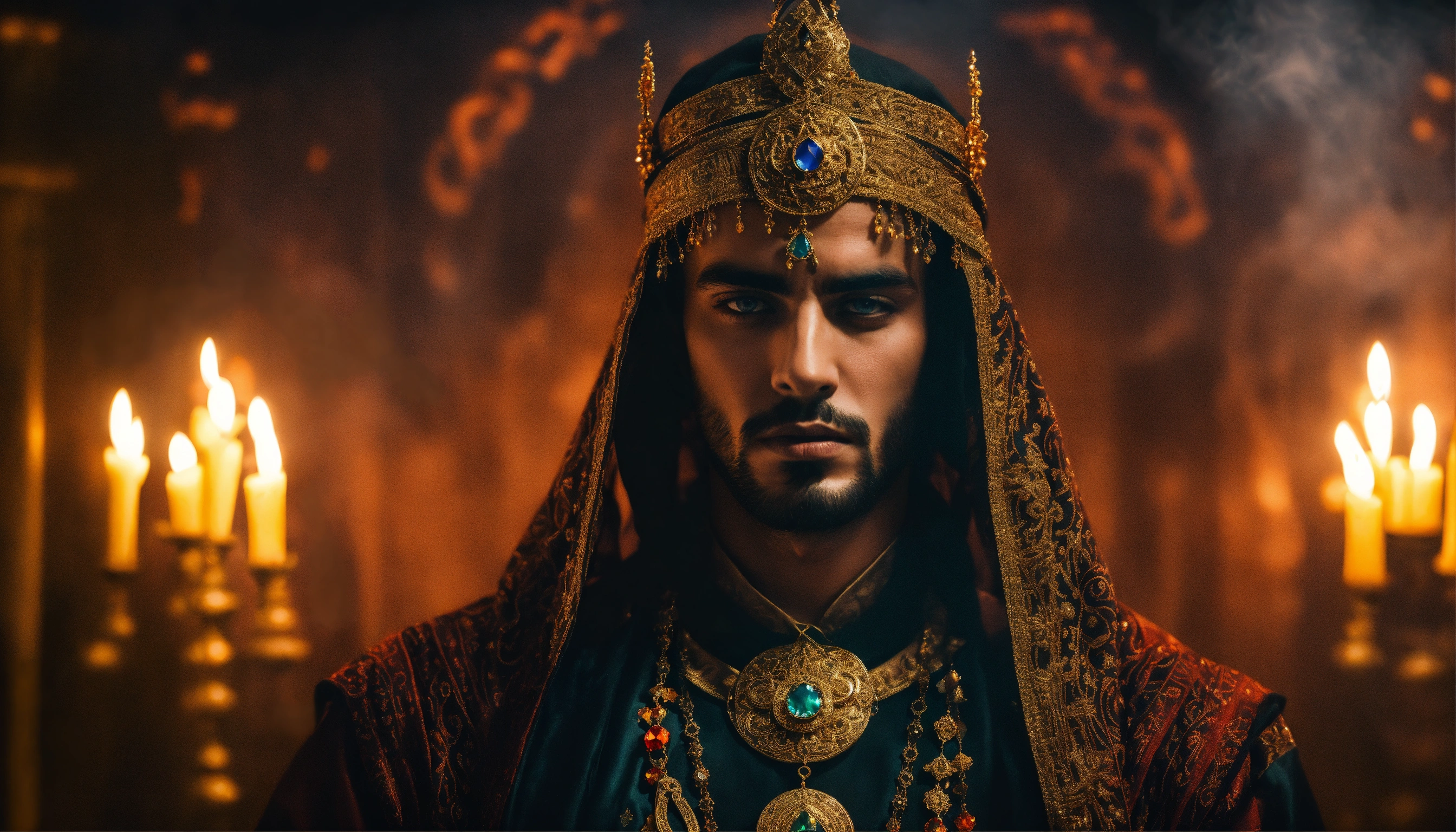Lexica - Dark, mysterious and dramatic portrait of a young handsome ...
