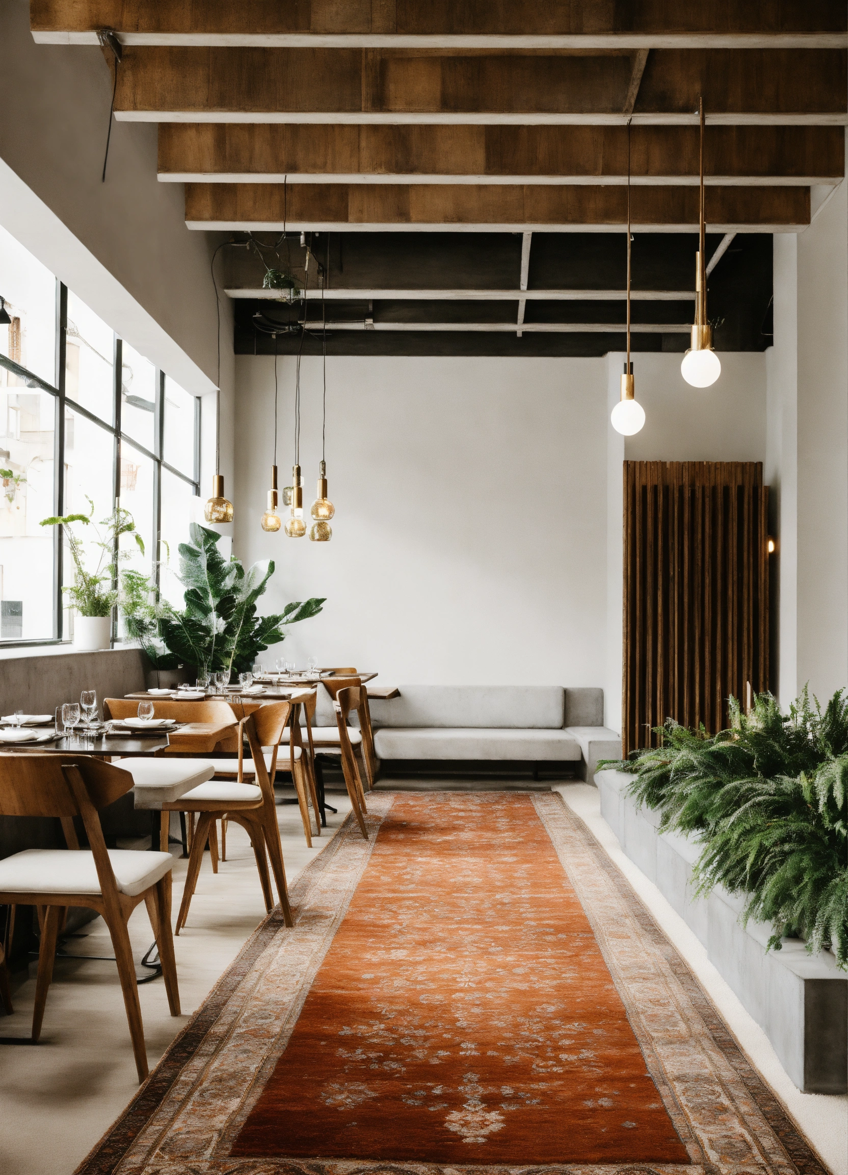 Lexica - Restaurant market, restaurant, minimalism, white interior ...
