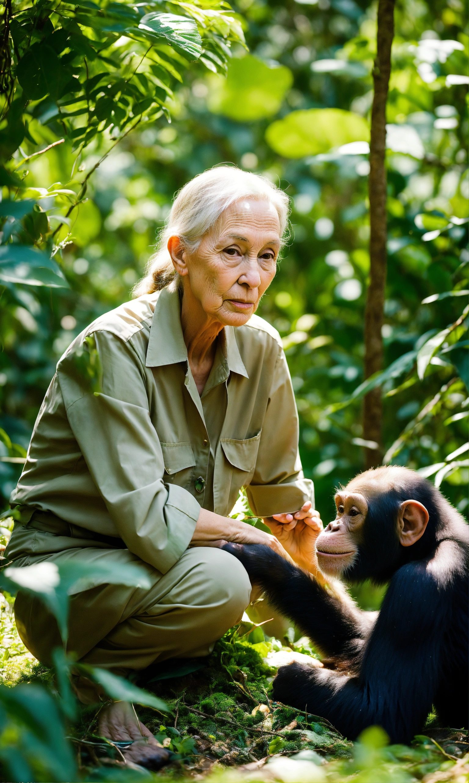 Lexica - The image encapsulates the indomitable spirit of Jane Goodall 