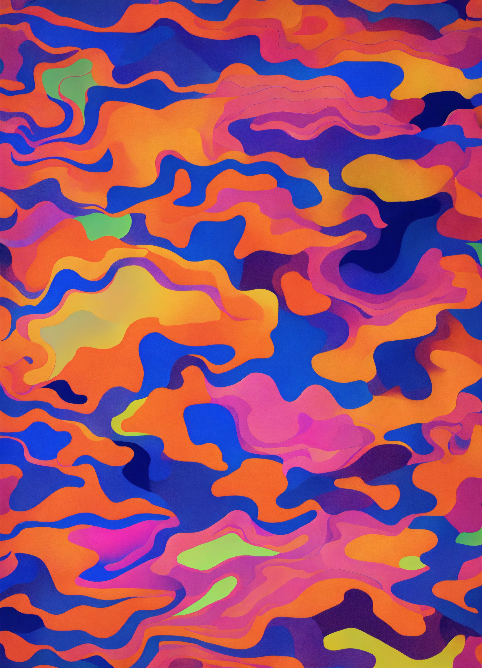Lexica - Psychedelic Camo Pattern. Unique Design for Textile Industry ...