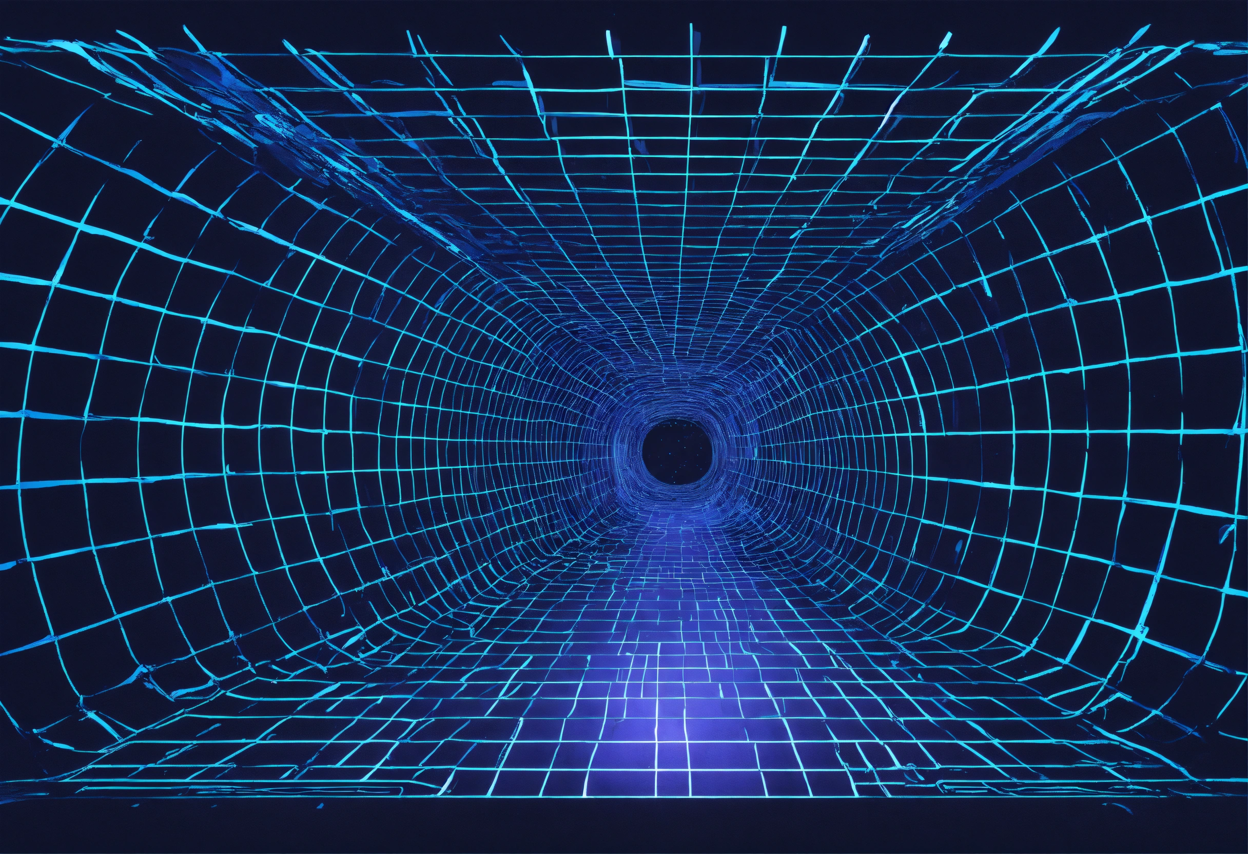 Lexica - Vector abstract wireframe tunnel vector wormhole 3d portal ...