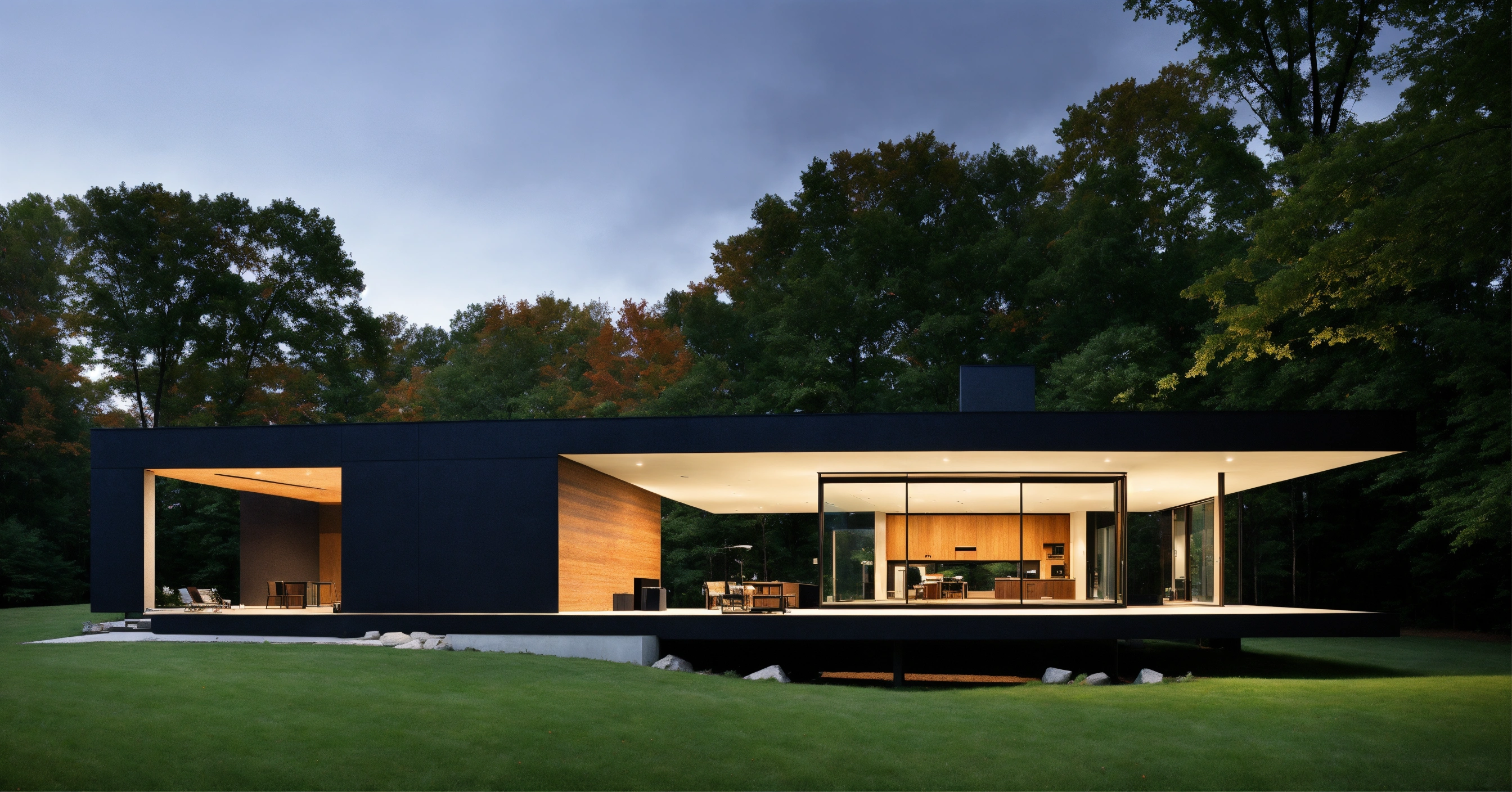 Image showcasing Lexica - Minimalist monolithic modern house in Ohio