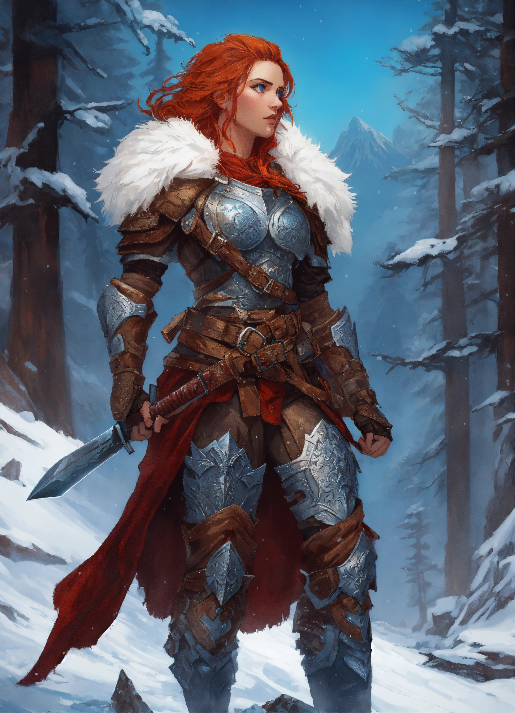 Lexica - A strong rugged woman in intricate armor, highly detailed ...