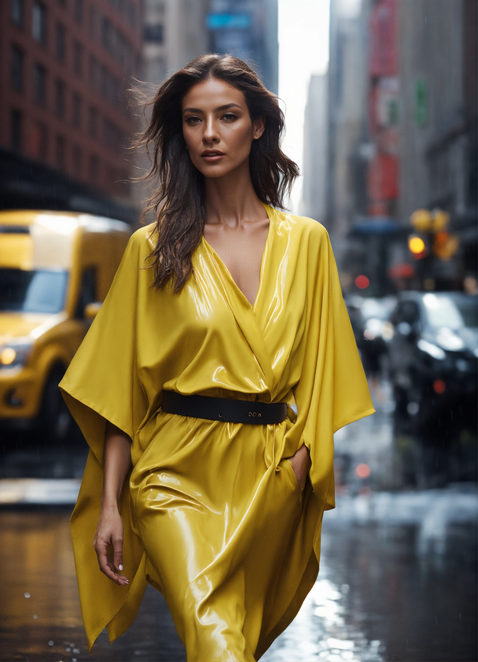 Lexica - 3d realistic photo of fierce italian model modeling dolman ...