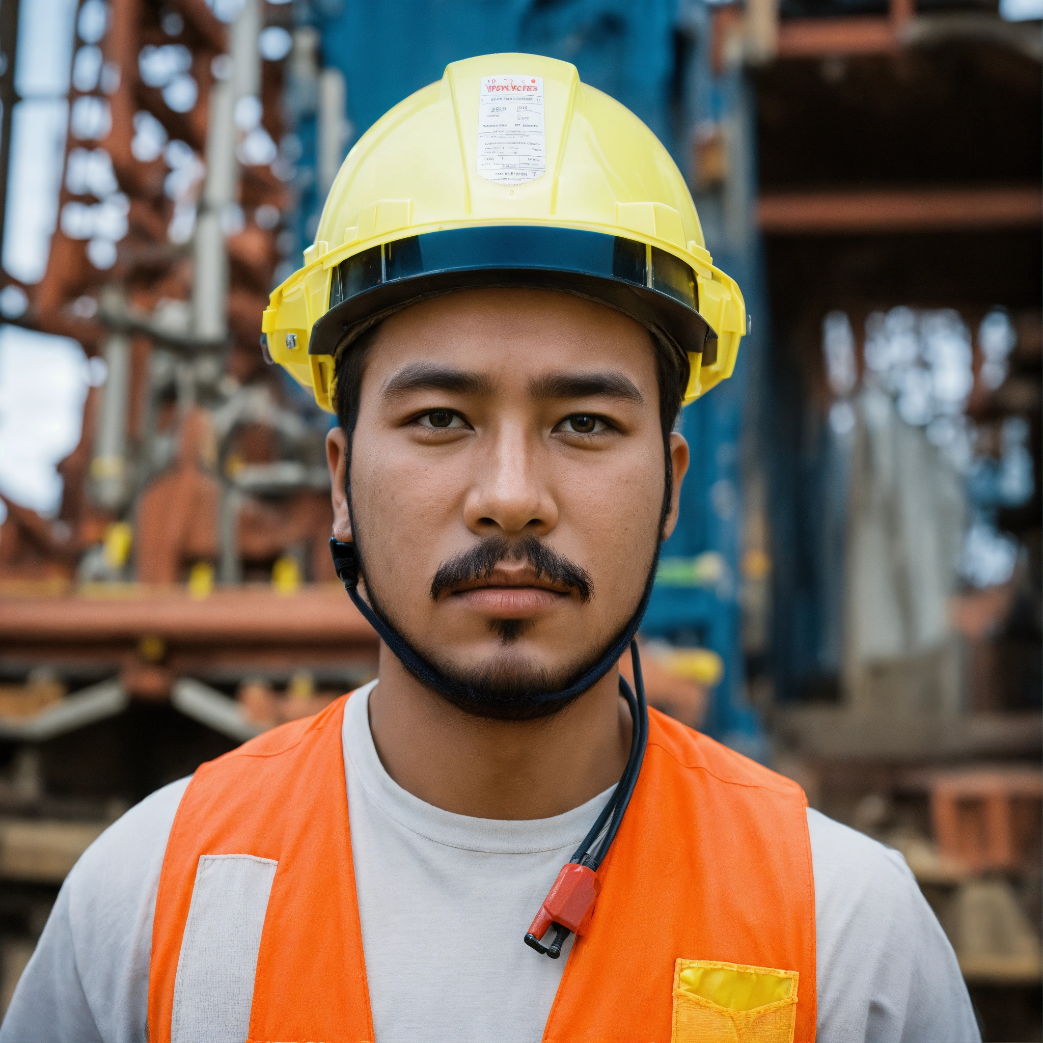 Lexica - Worker's face front view photo for website