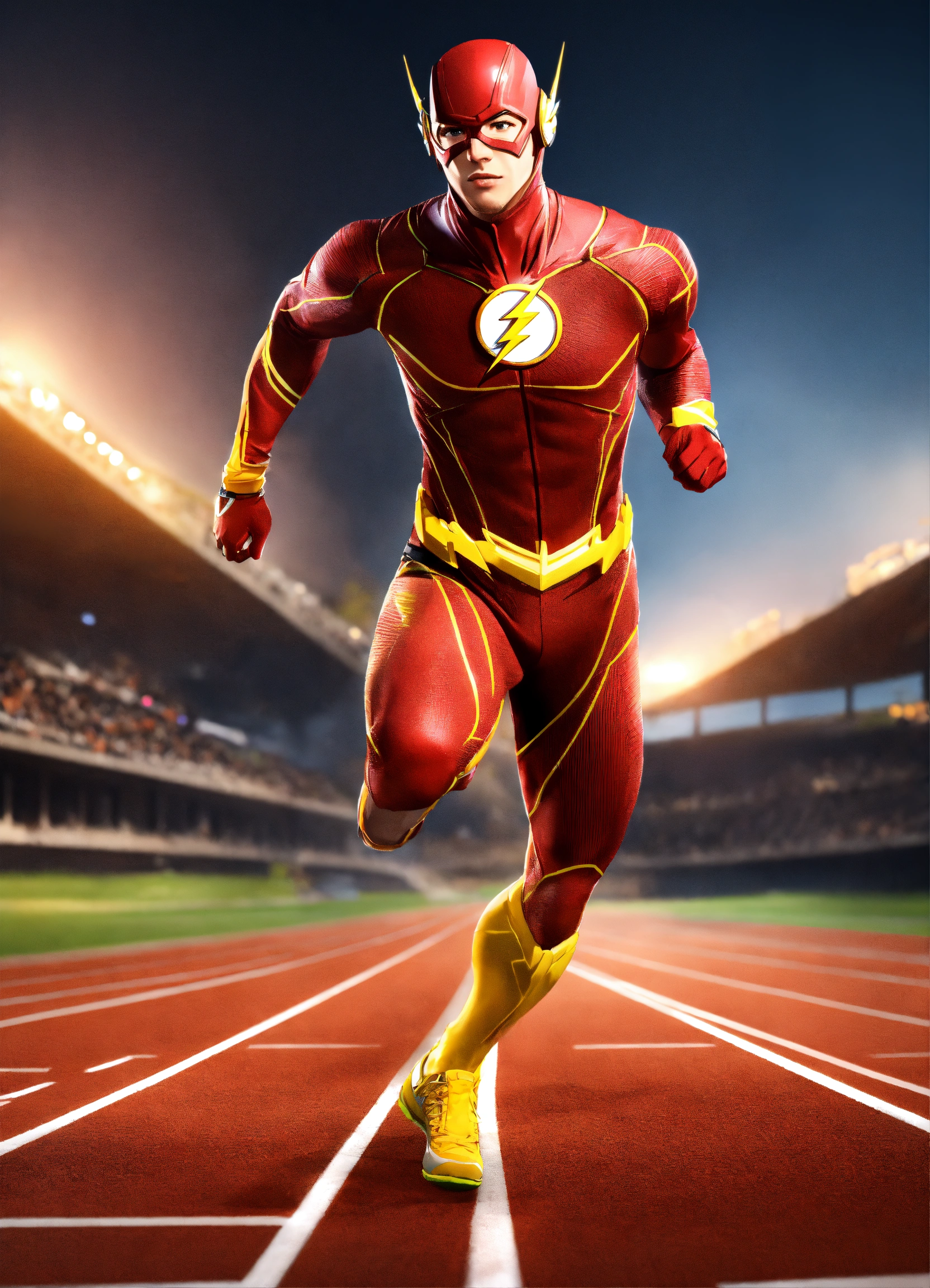Lexica - The flash running, wearing sport shirt, wearing short pants ...