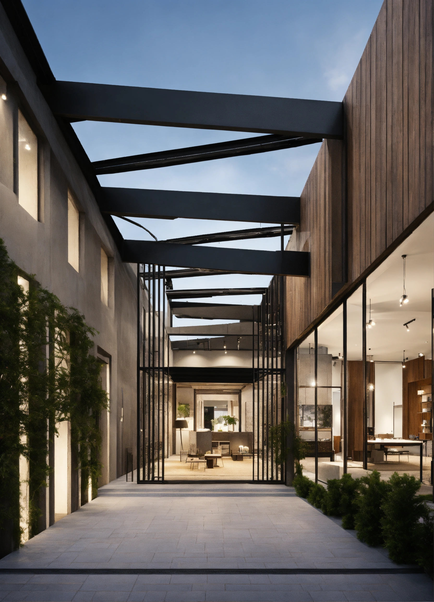 Lexica - Steel structure interior design showroom