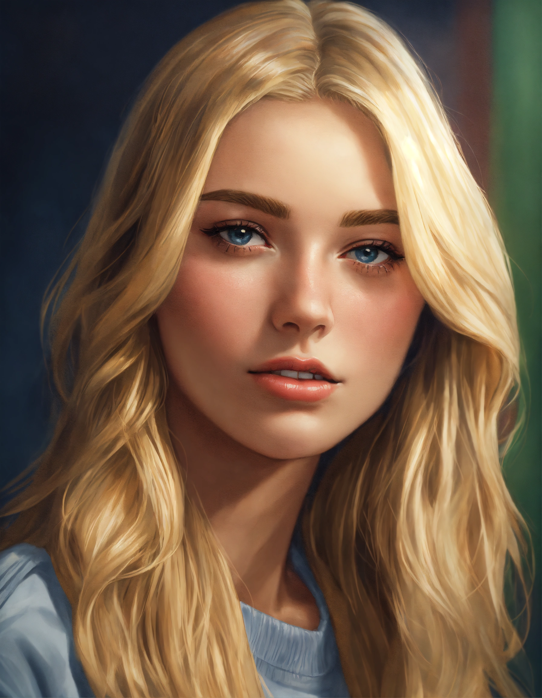 Lexica Portrait Of A Blonde College Girl Photorealistic