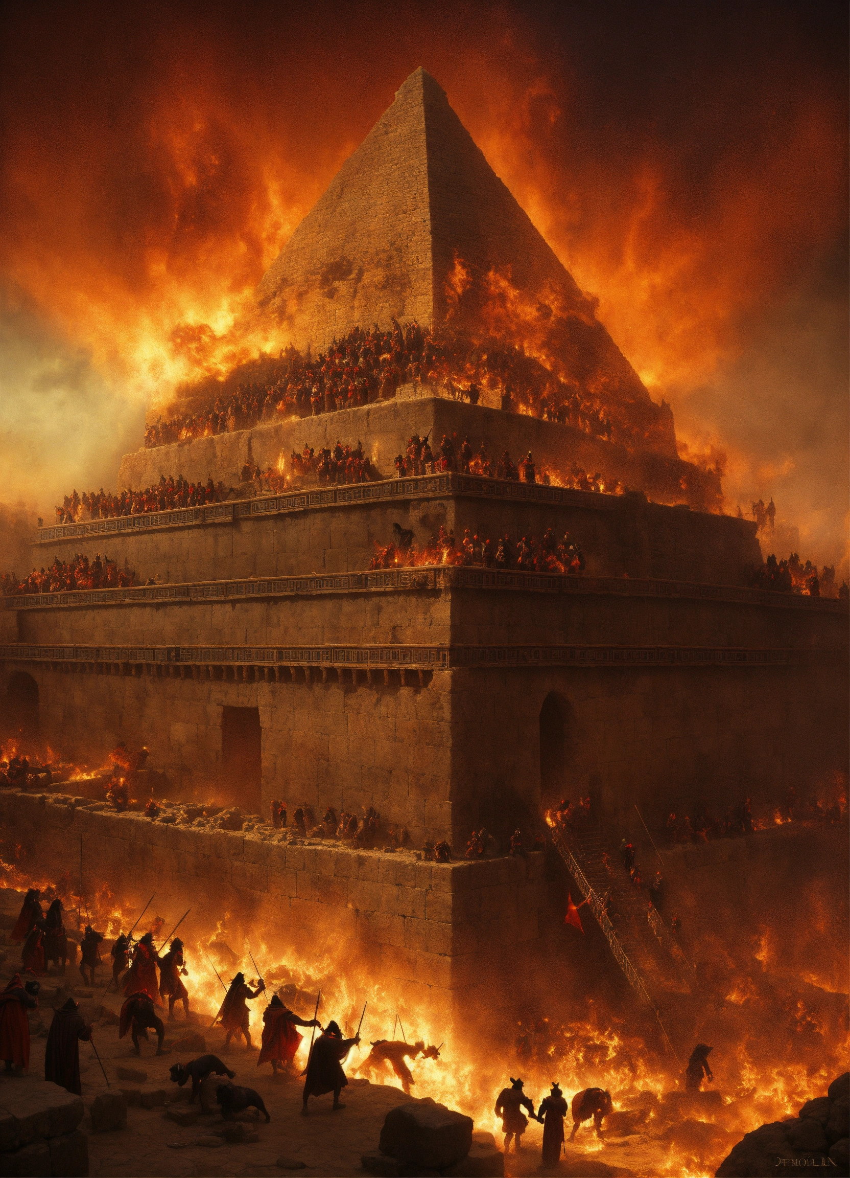 Lexica - Demons building the first temple of jerusalem, scary, evil ...