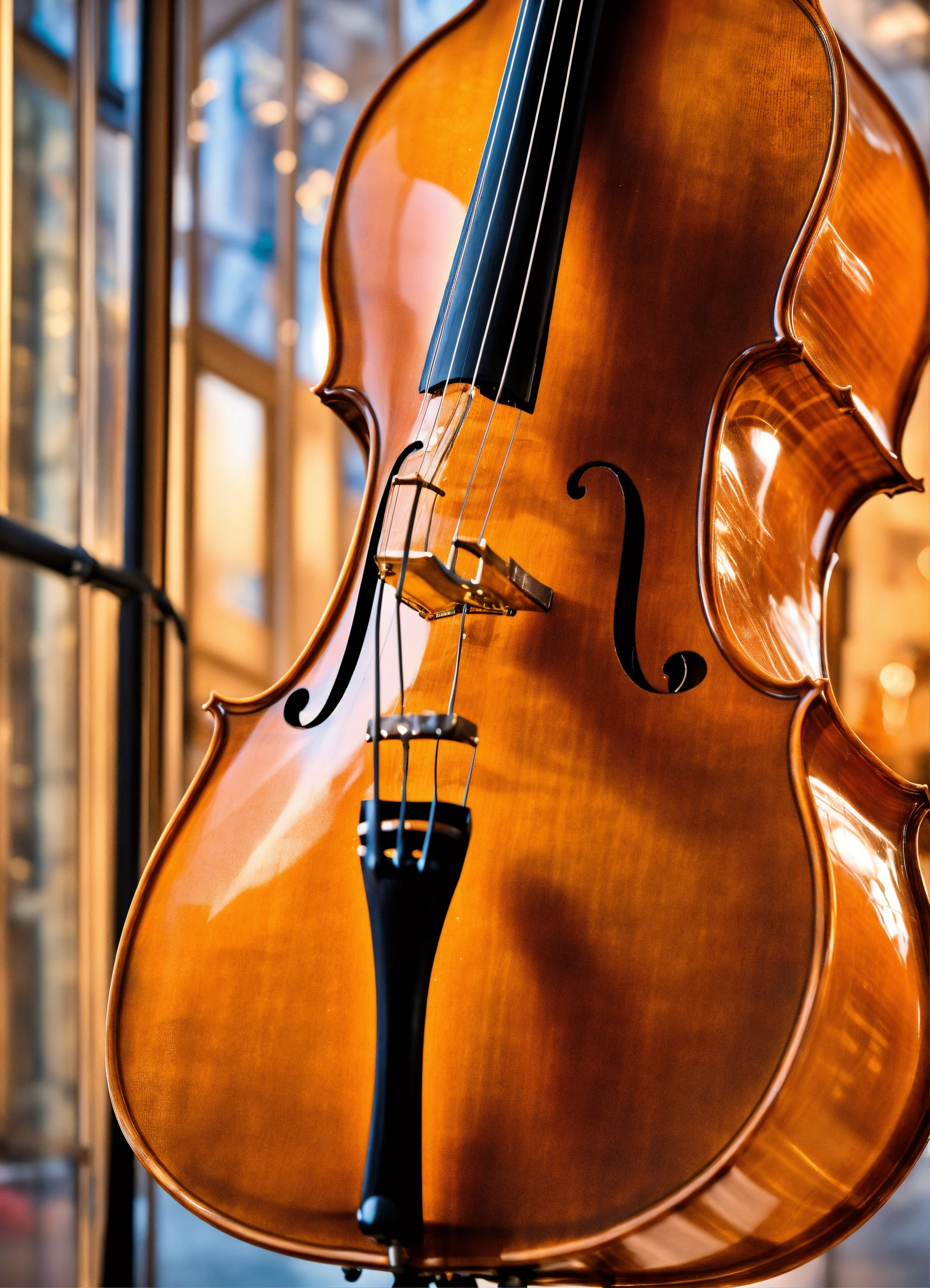 Lexica A Photorealistic Closeup View Of Inside A Transparent Cello 