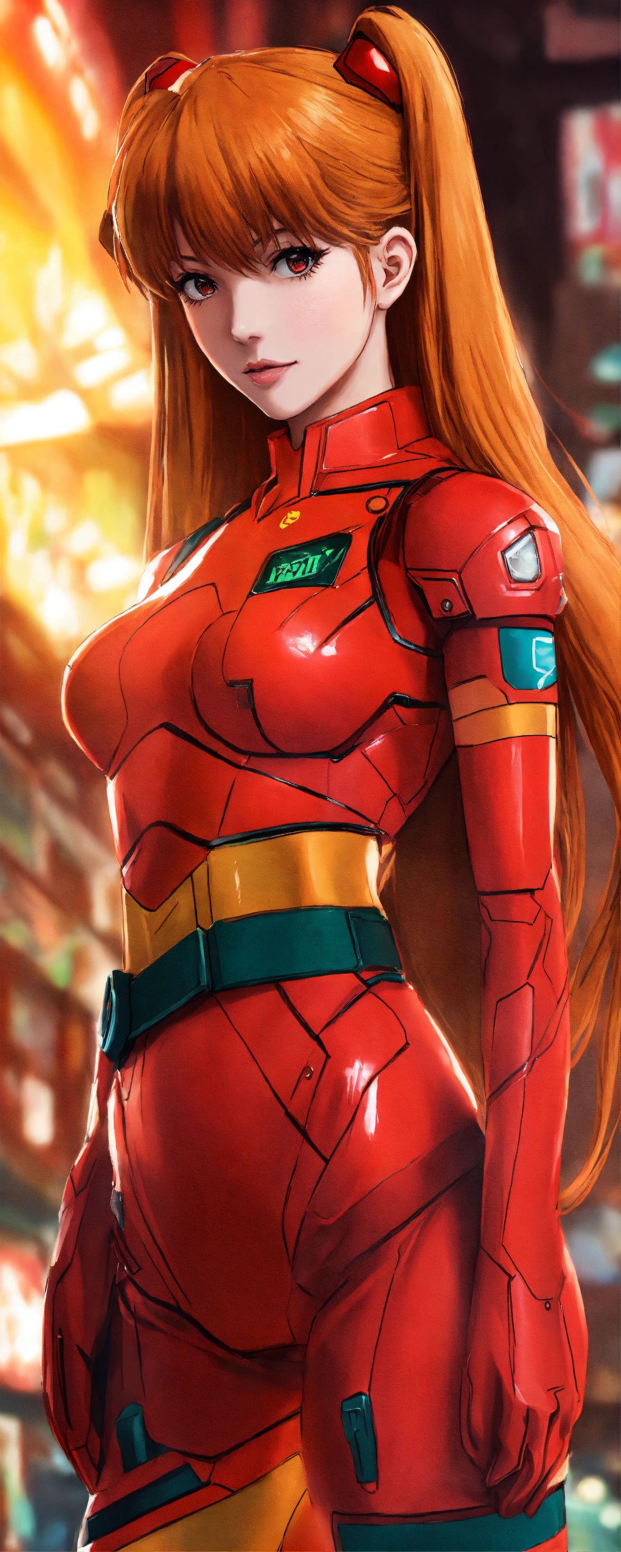 Lexica - Slim german woman cosplaying asuka langley