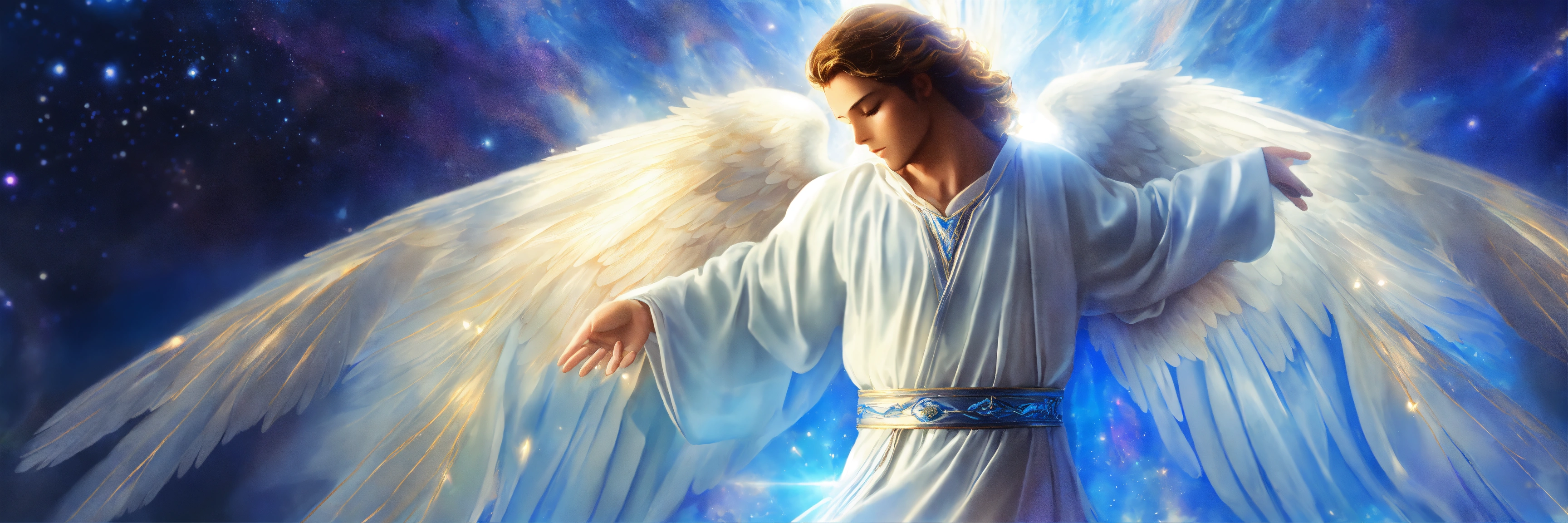 Lexica - Angel moving up beautiful uplifting spiritual visionary scene ...