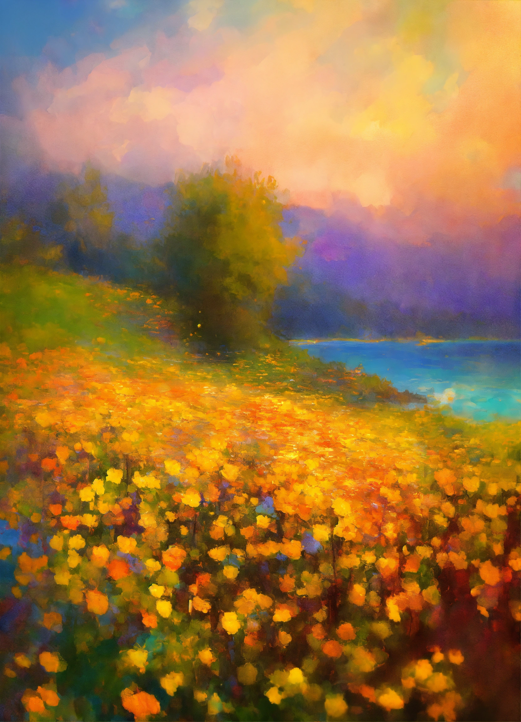 Lexica - Impressionist background