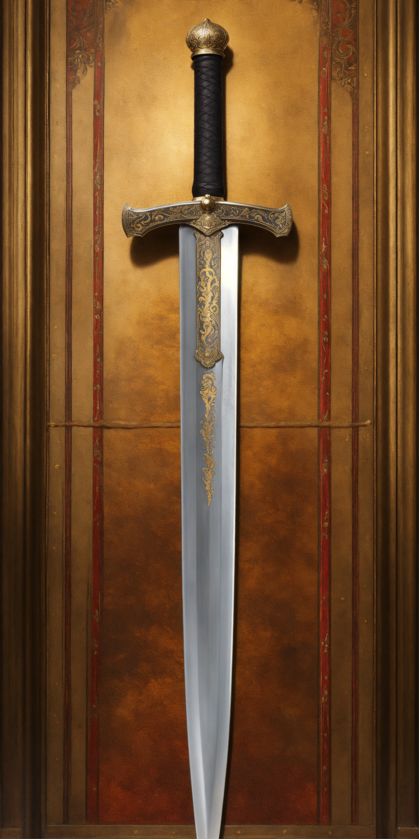 Lexica - Richly decorated long longsword, ultra realistic, very detailled