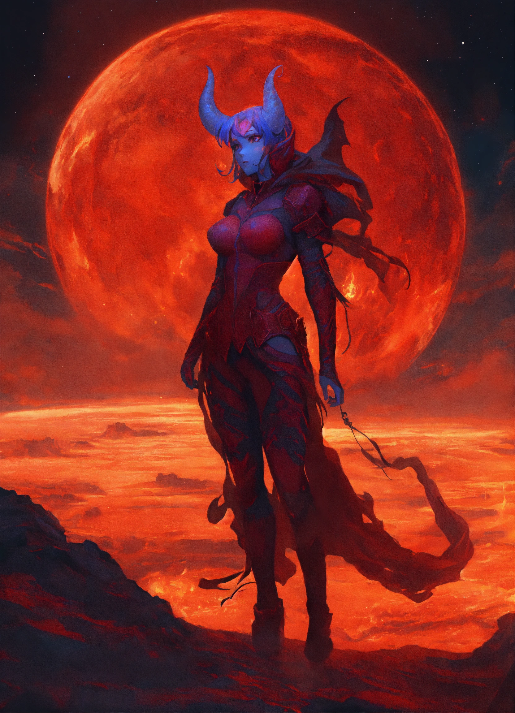 Lexica - A female demon wandering around earth