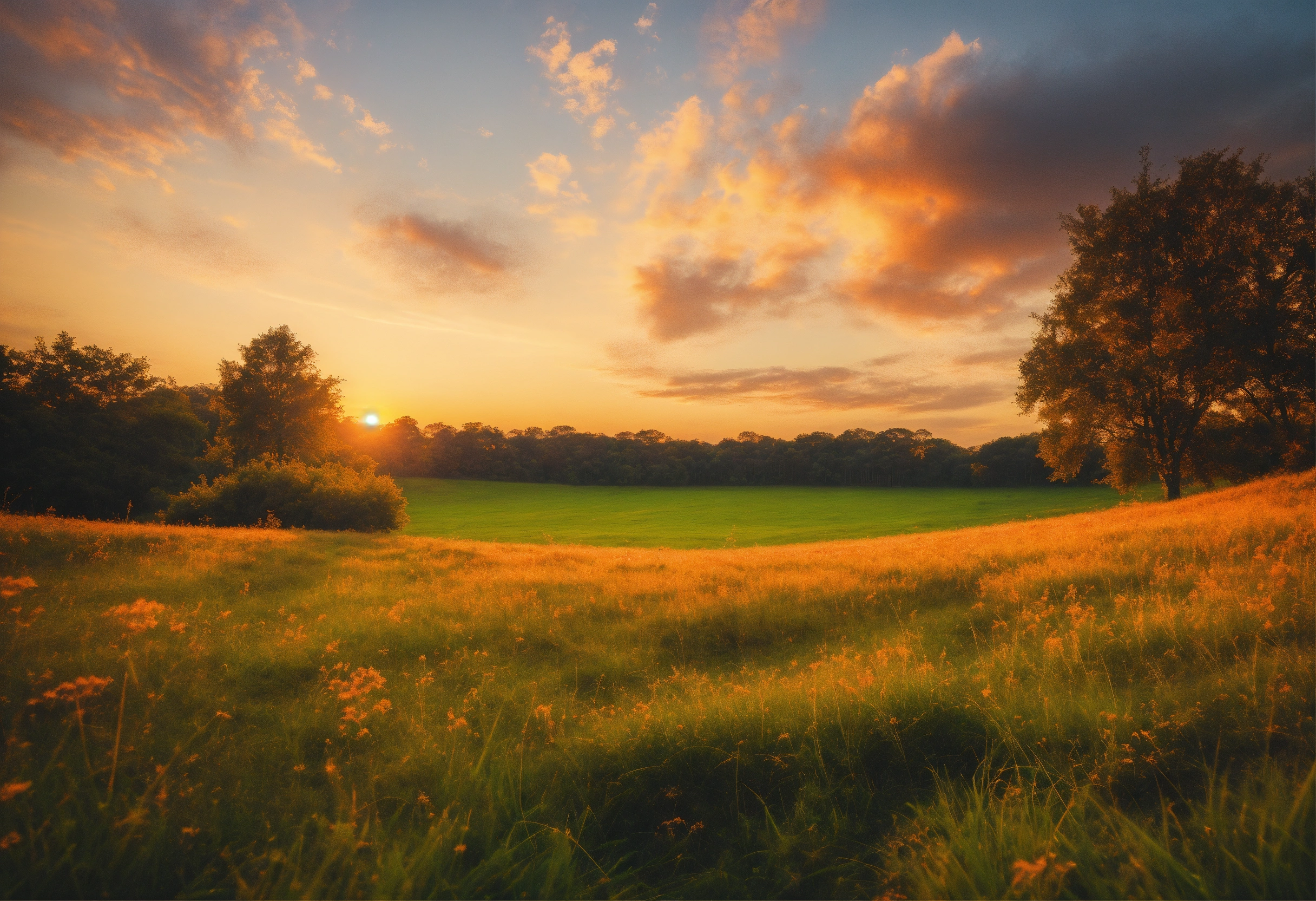 Lexica - Point of view from the ground of a grassy pasture landscape at ...