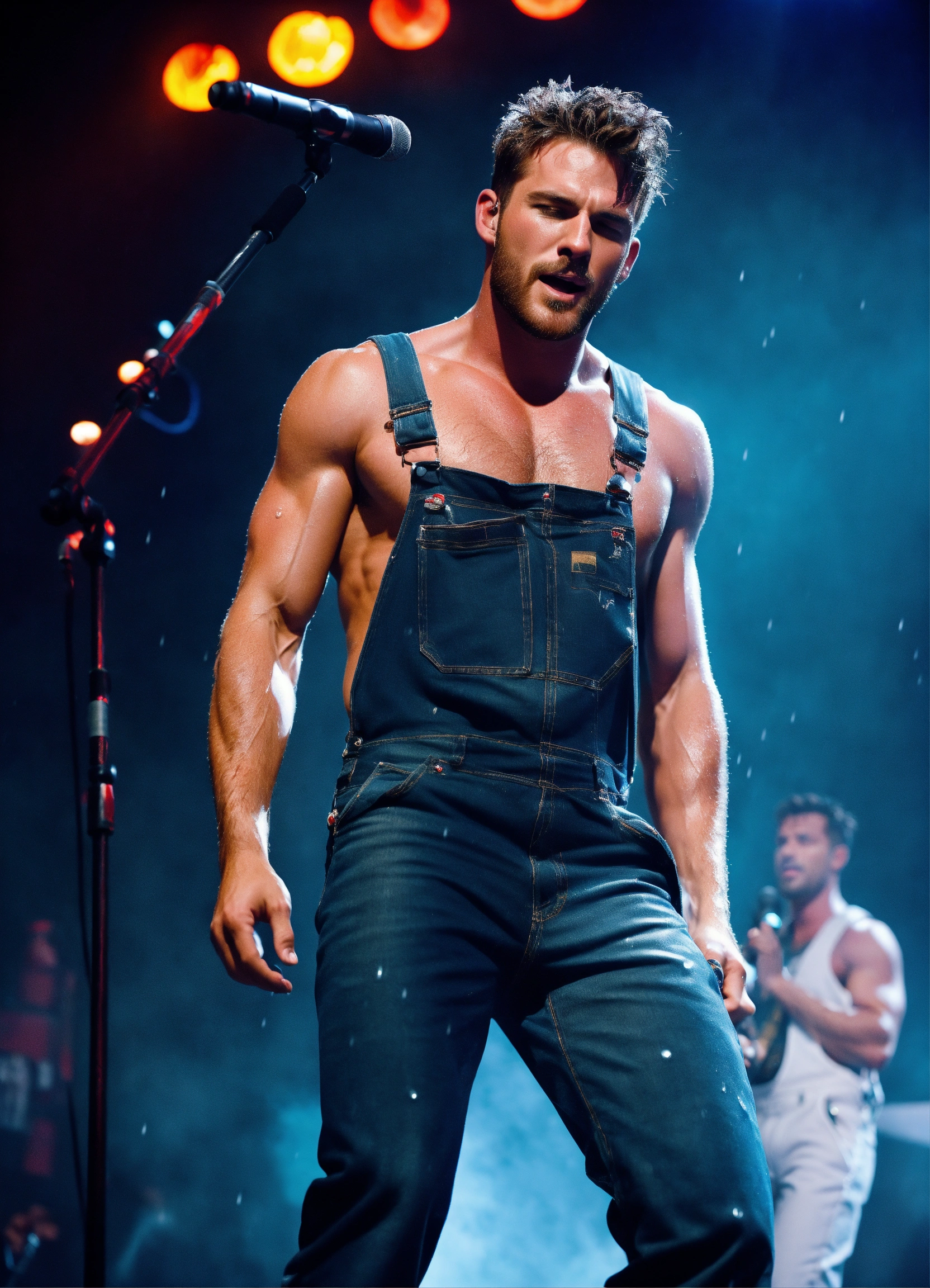 Lexica An impressive realistic photo of hunky male country singer