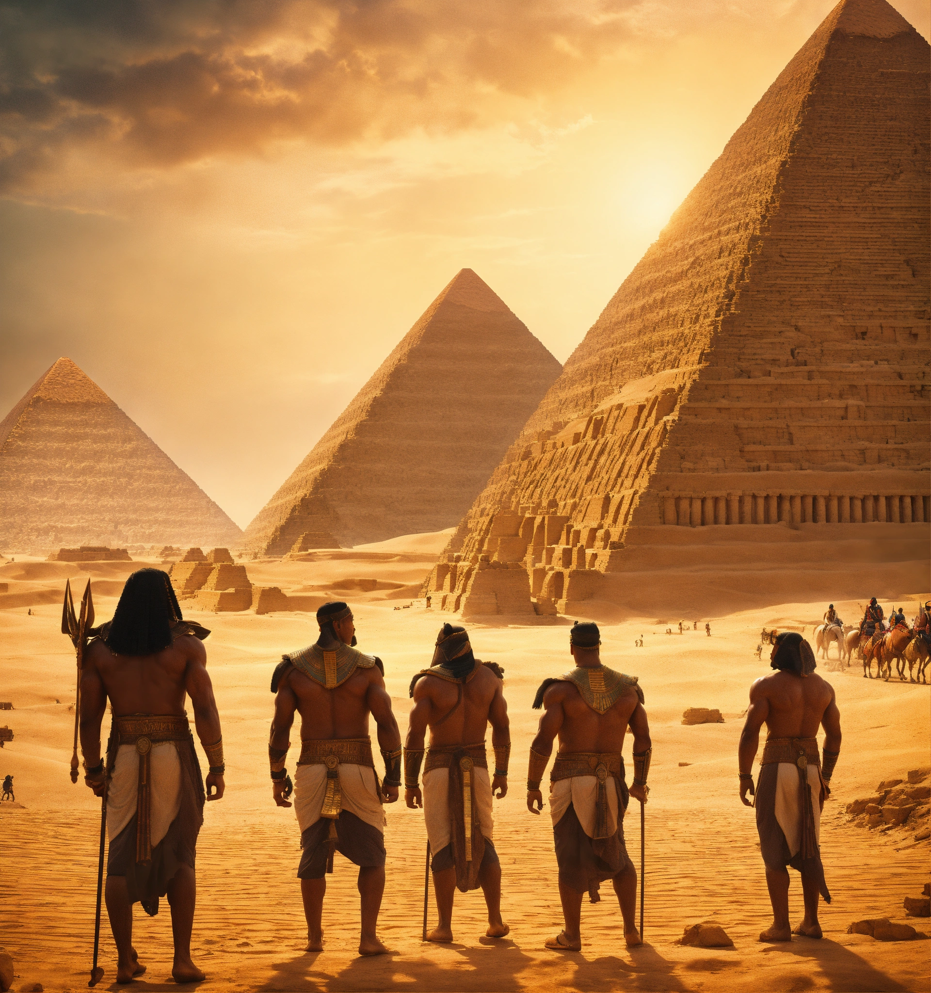 Lexica - An epic fantasy scene outdoor in ancient Egypt featuring the ...