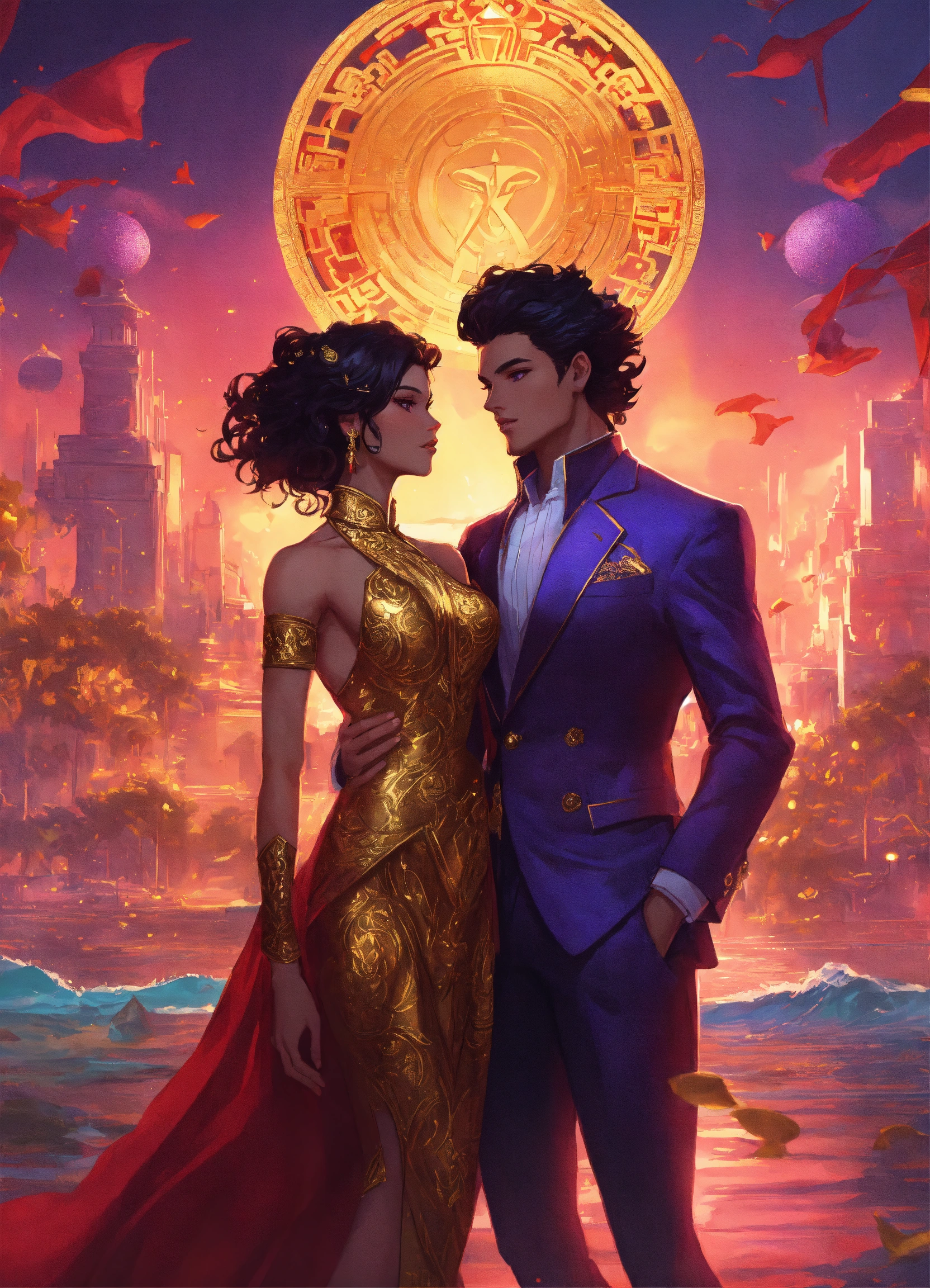 Lexica - Illustration of vast beautiful city of atlantis, vibrant ...