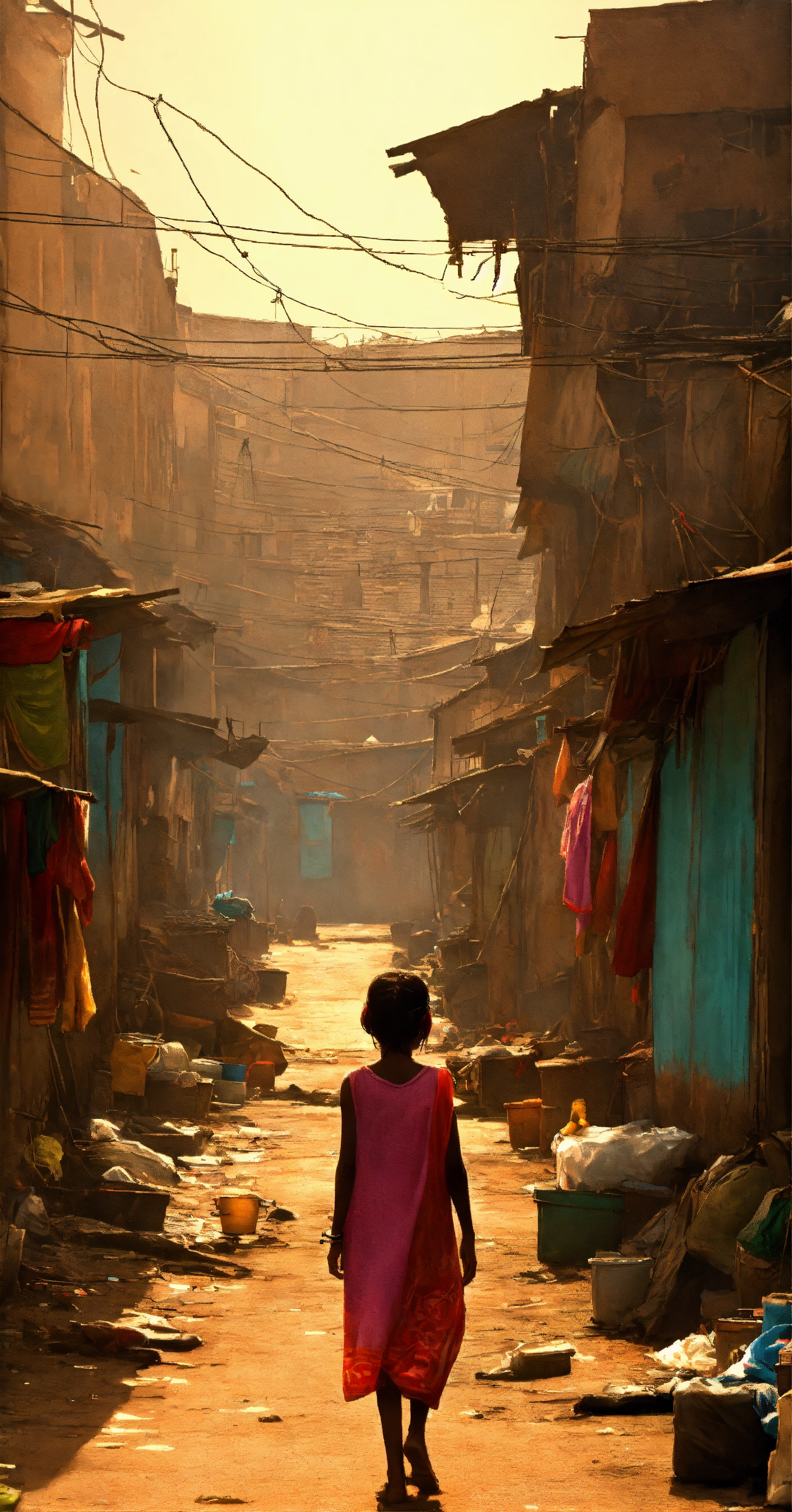 Lexica - Slum, poor, girl, slum town