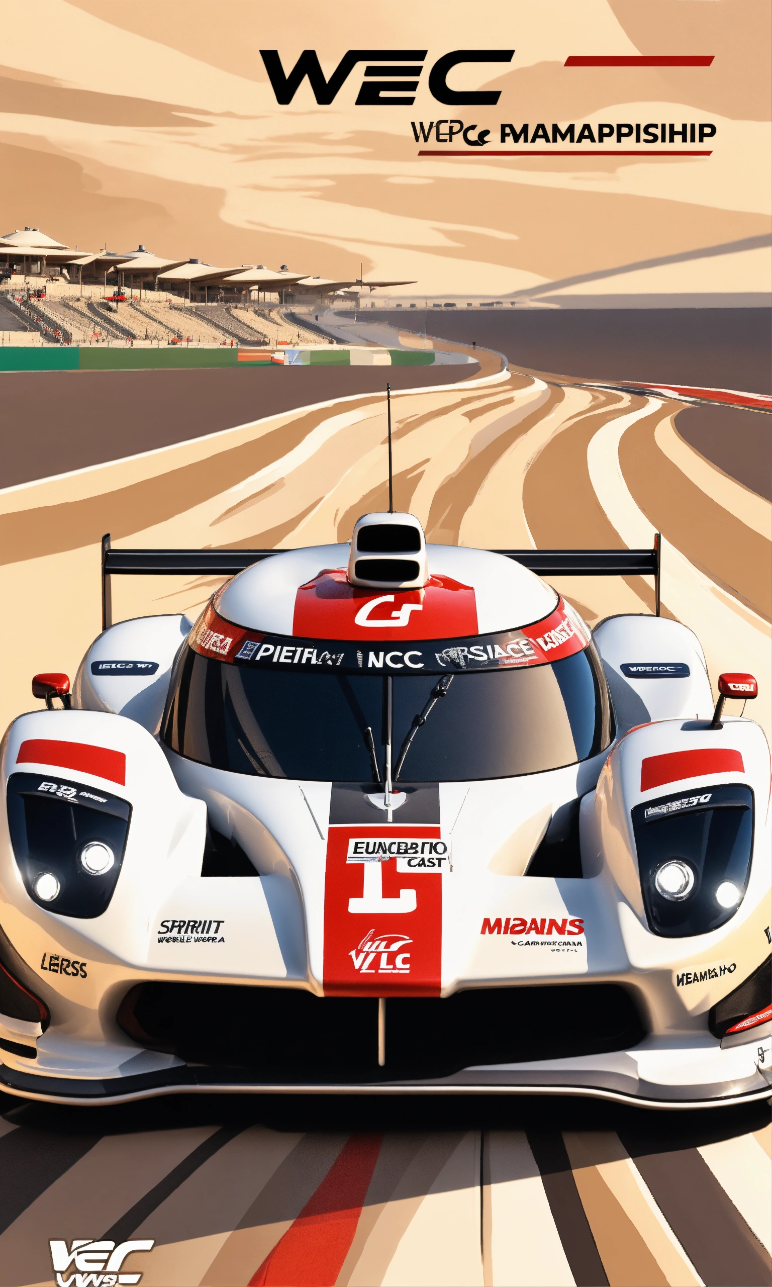Lexica - WEC World endurance championship card VIP ID pass, beige white ...