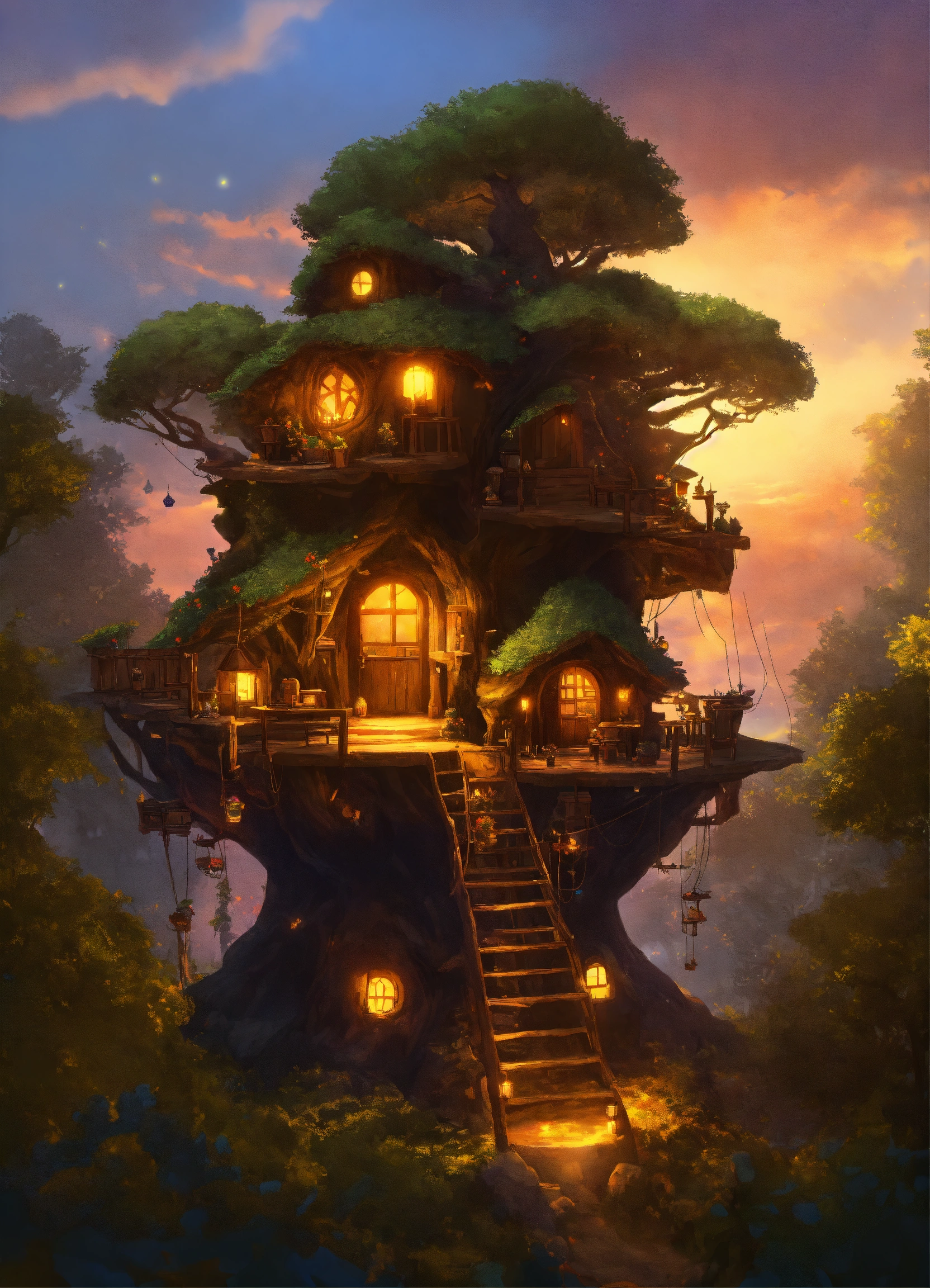 Lexica - MMO game with online players. treehouse. Ori. Ewok village ...