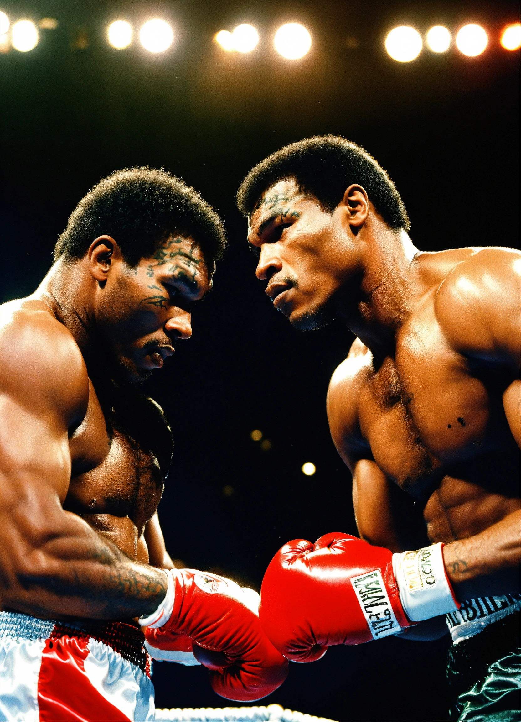 Lexica - Mike Tyson boxing Muhammad Ali