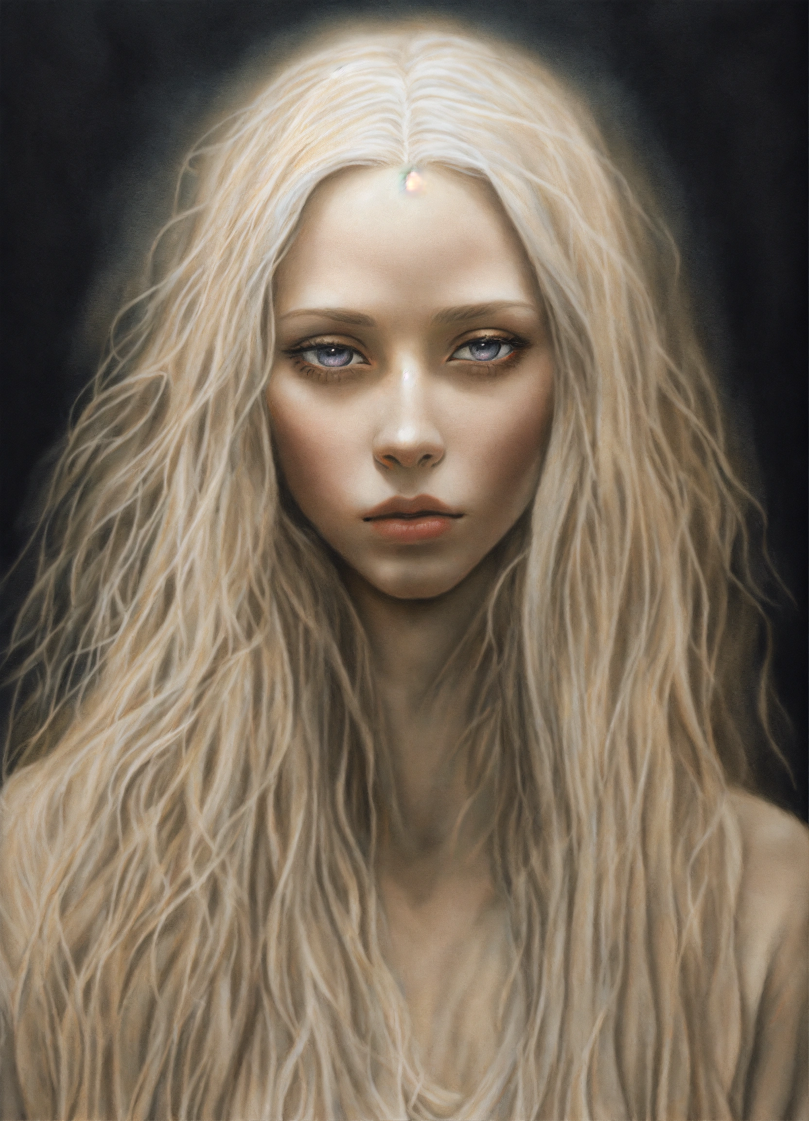 Lexica - Realistic colored pencil drawing of portrait of a beautiful ...