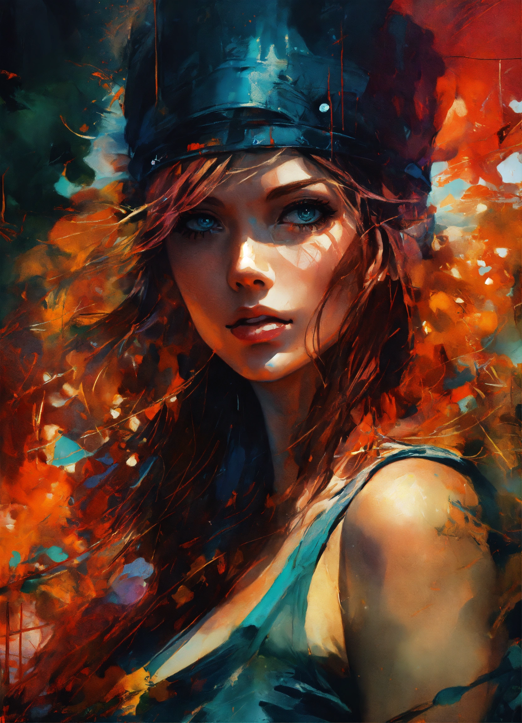 Lexica - A ultra realistic poster of Nami from one piece in the red ...