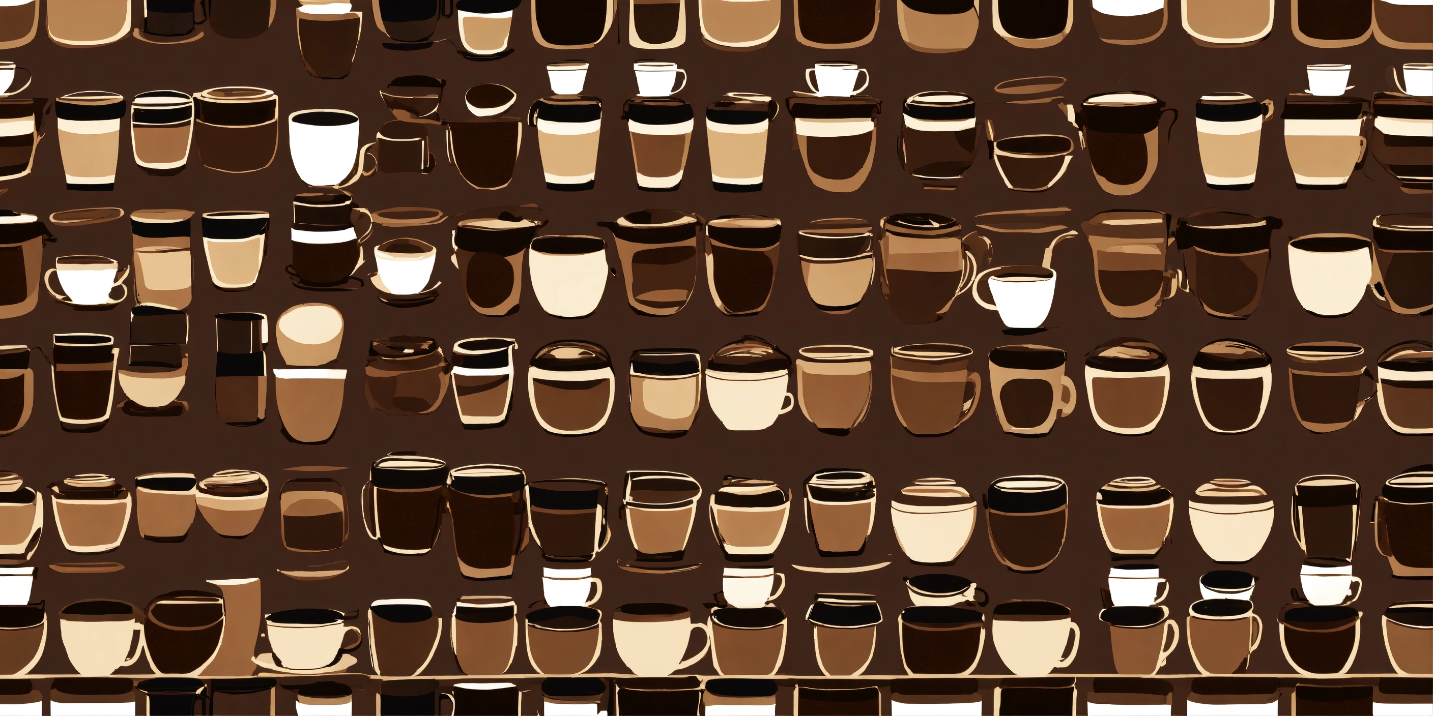 Lexica - A clean seamless repeating pattern of coffee & espresso, matte ...