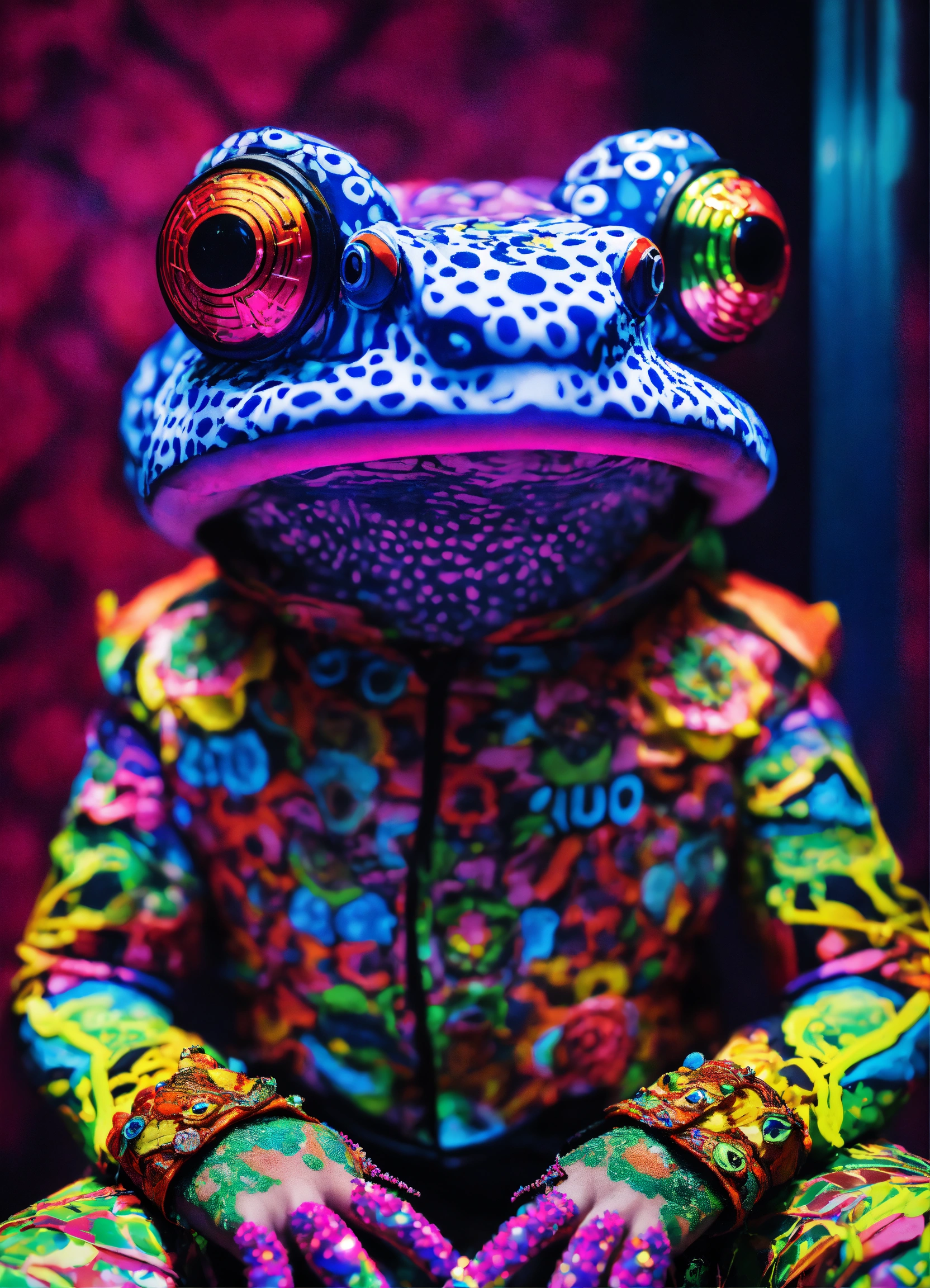 Lexica - Fashion Shoot of Electric Daisy Carnival Raver cyber punk ...