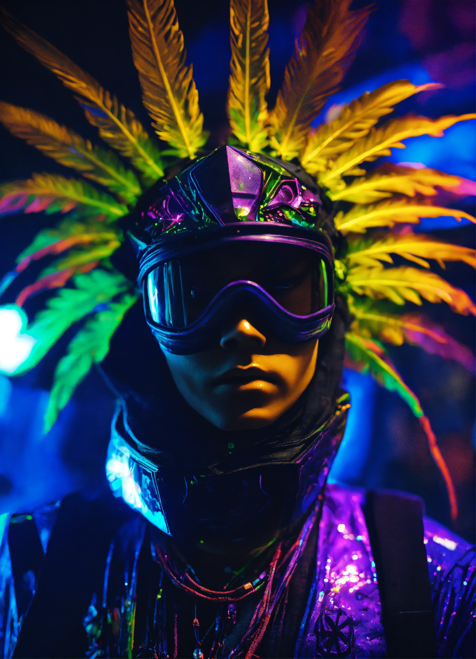 Lexica Photorealistic 3D portrait Ninja Space Alien in Colorado