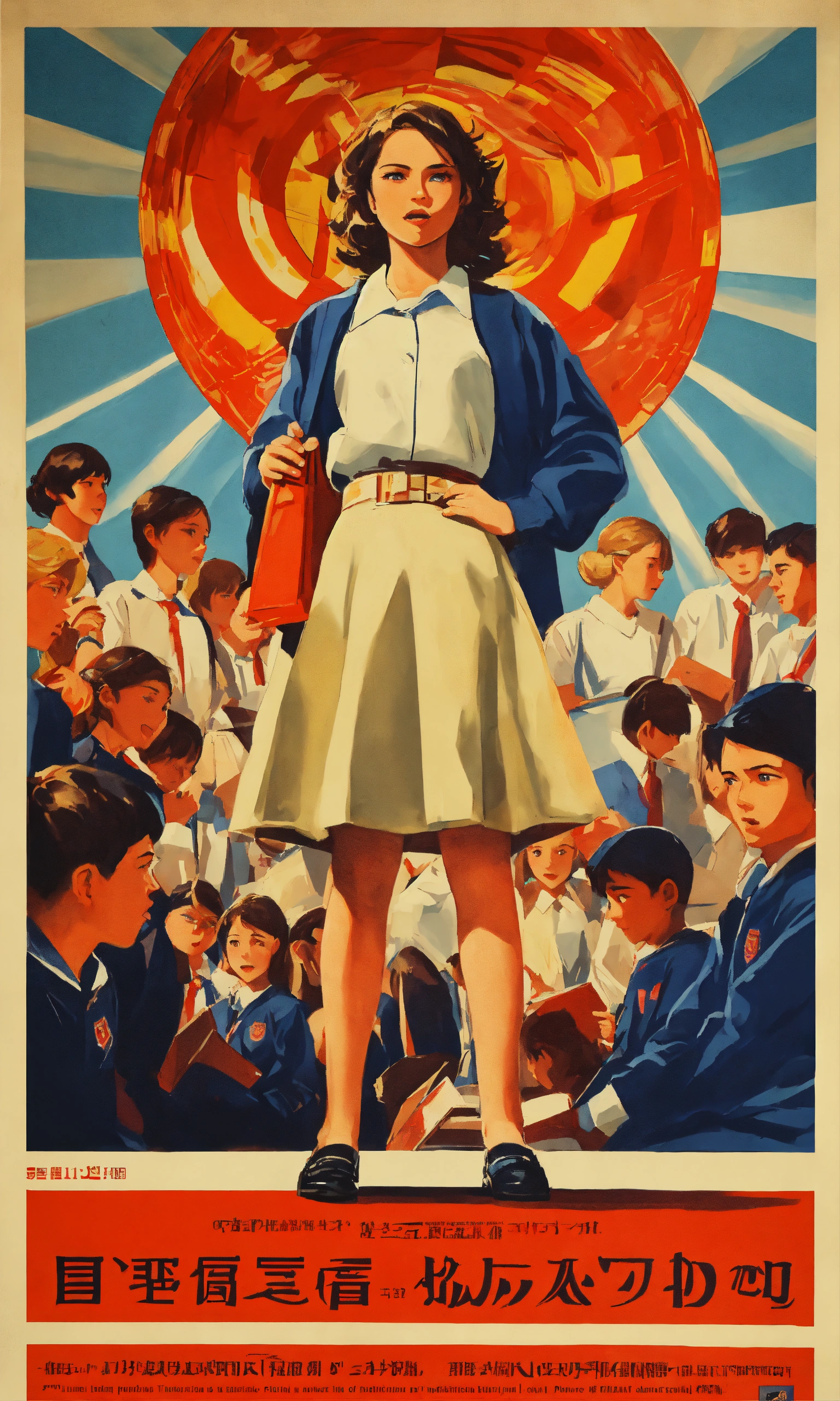 Lexica Film poster Name "The Power of Education" moderns school