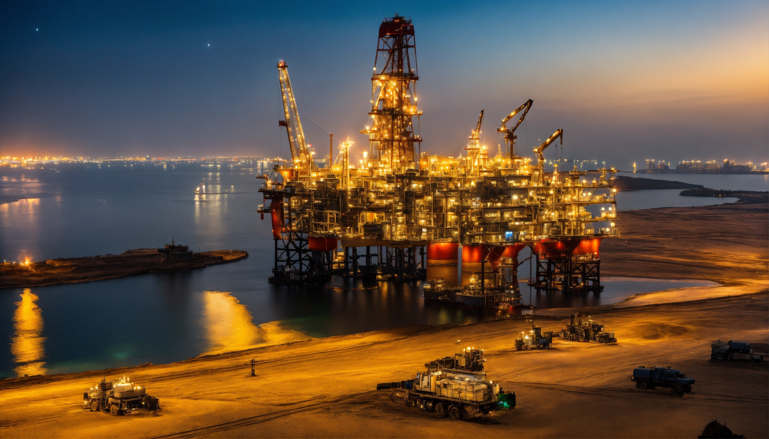 Lexica - The Fallout from the Middle East - oil rig and bitcoin