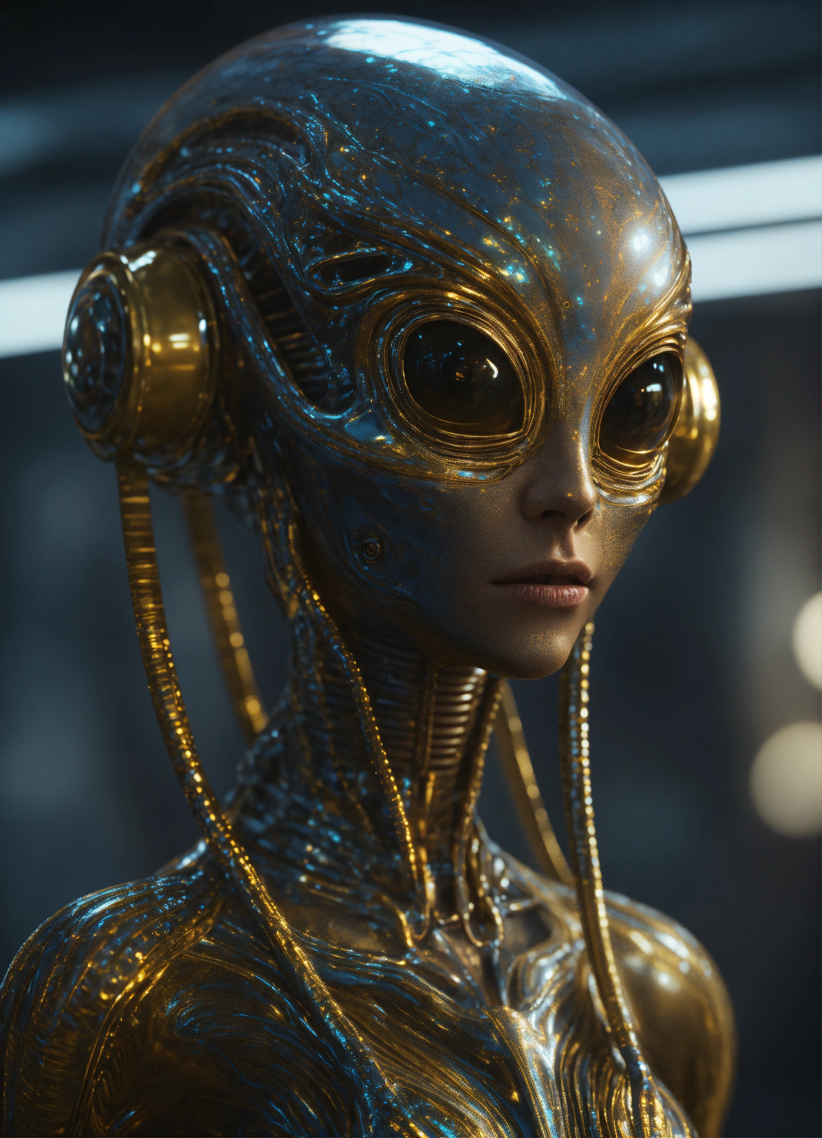 Lexica - Unique, extraterrestrial being,, fully body 4k render ...