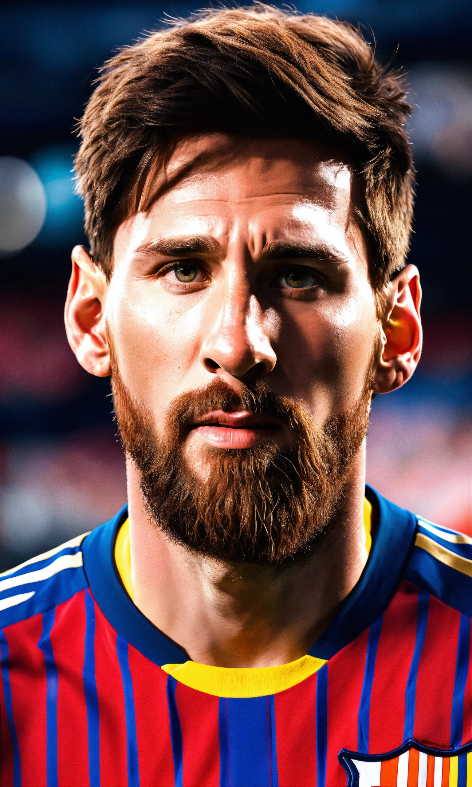 Lexica - Lionel Messi, looking at camera, ultra realistic, high quality ...