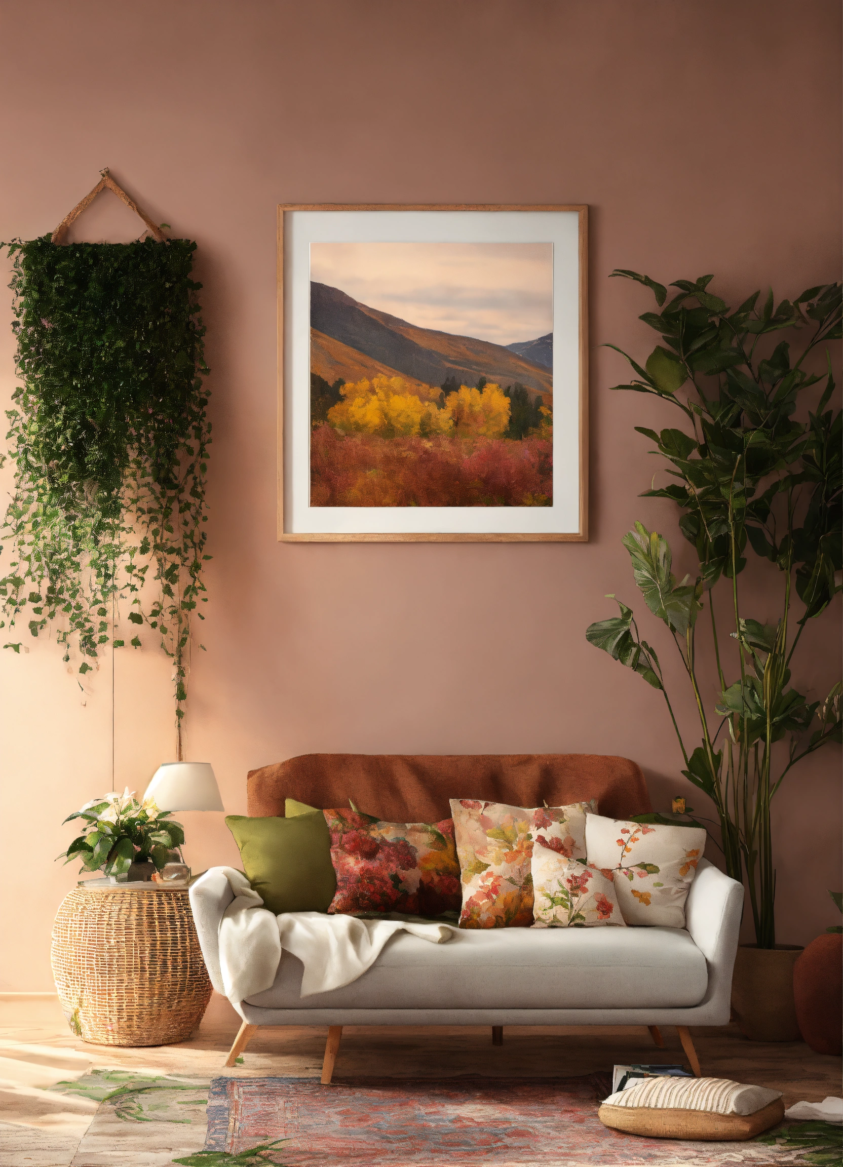 Lexica Cozy Room Wall Art Gallery Mockup