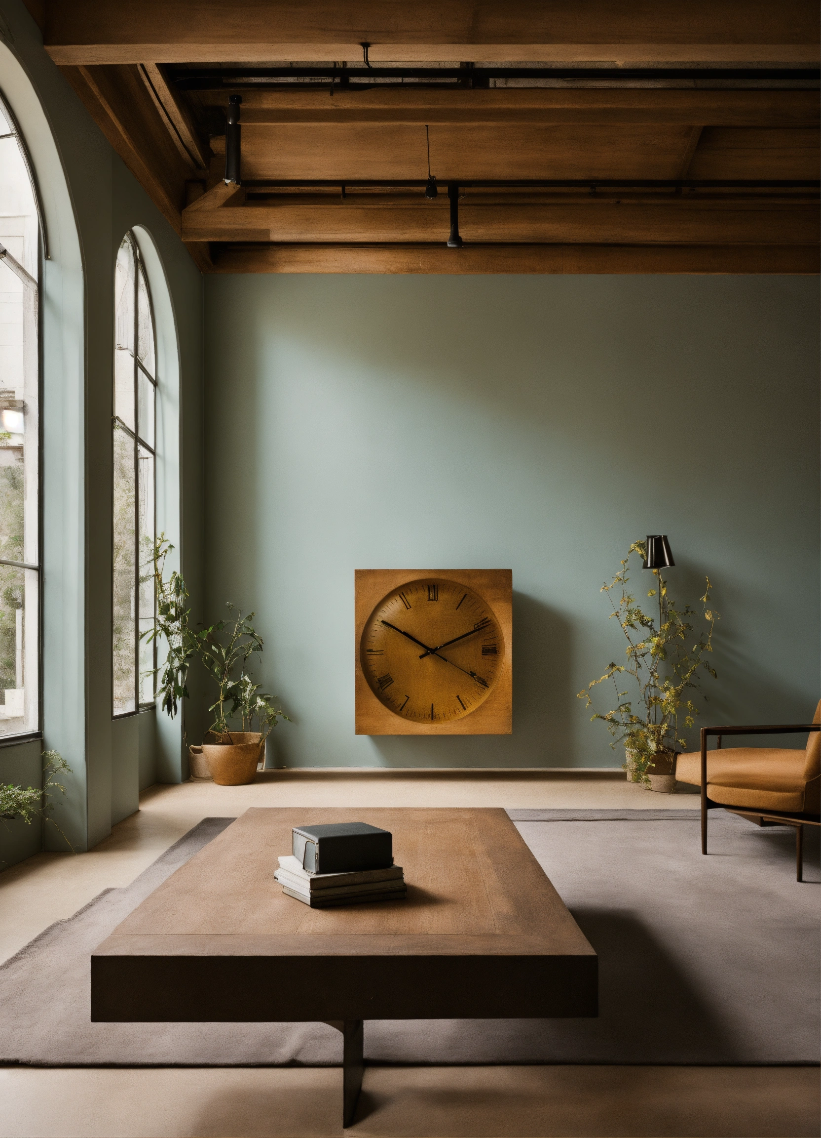 Lexica - Philosophy and clocks in a minimalist interior